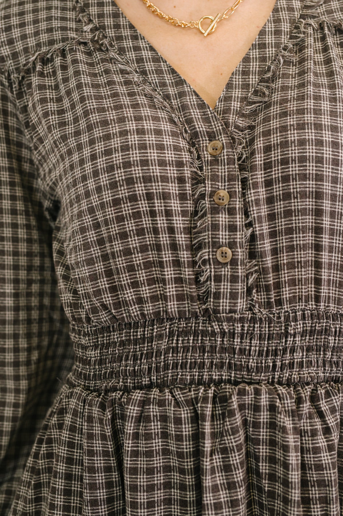 Fairytale Plot Plaid Midi Dress - 12/19/2025