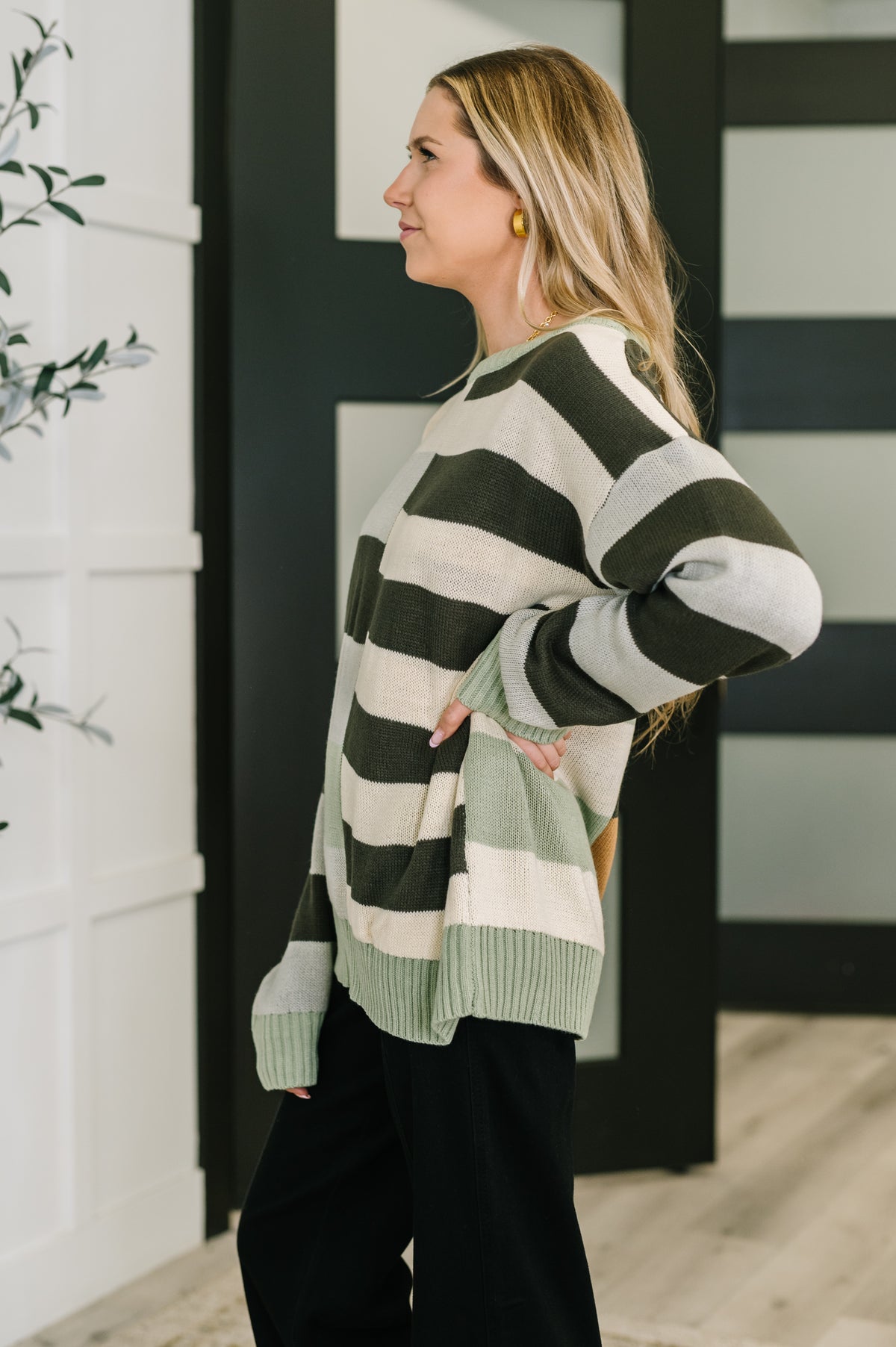 Fall Into Us Color Block Knit Pullover - 10/31/2025