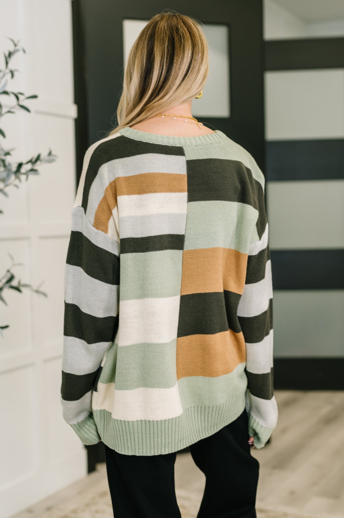 Fall Into Us Color Block Knit Pullover - 10/31/2025