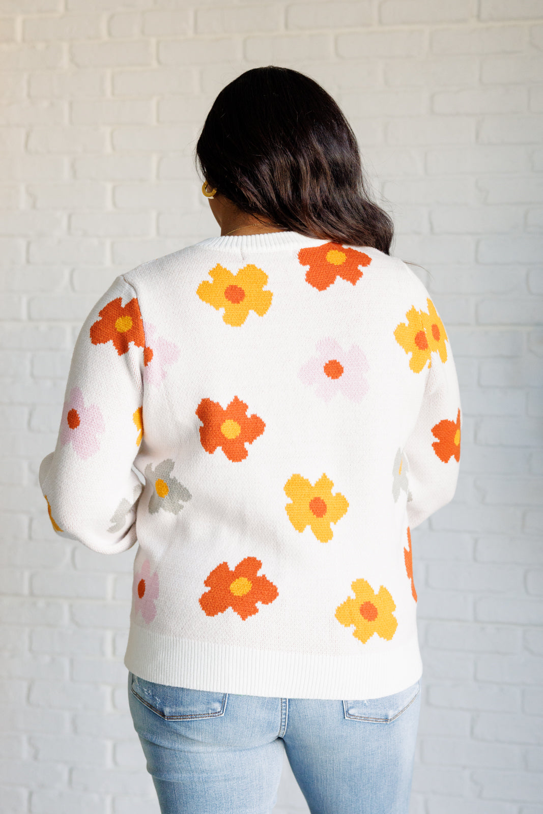 Falling Flowers Floral Sweater - 9/18/2025
