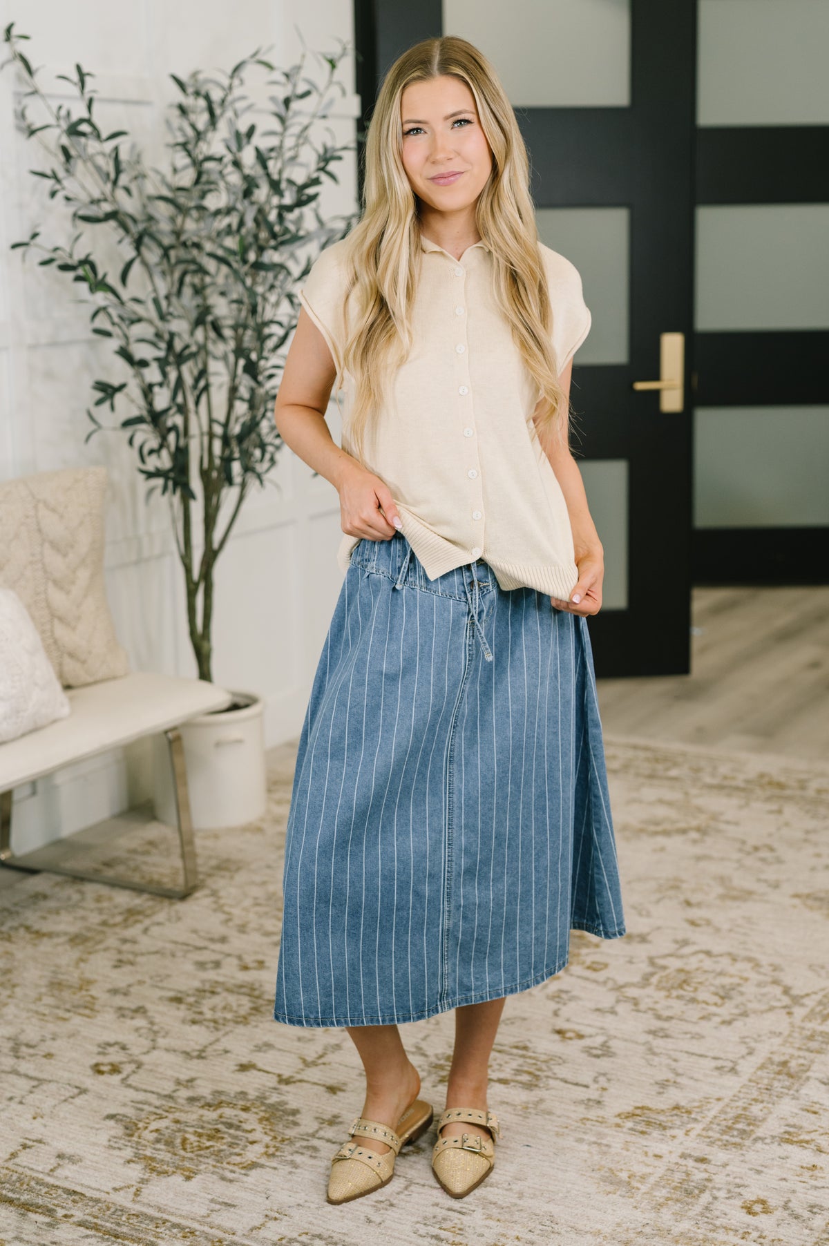 Feminine Intuition Button Down Blouse - 8/25/2026