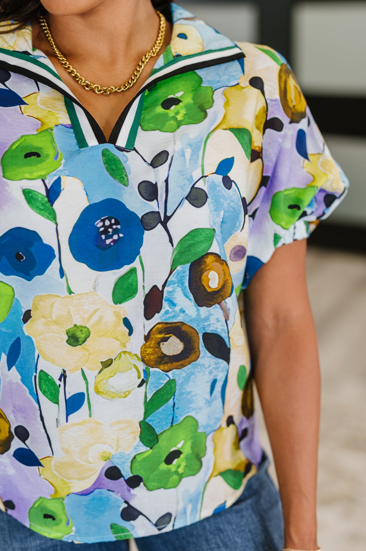 Fielding Questions Floral Top - 6/30/2025