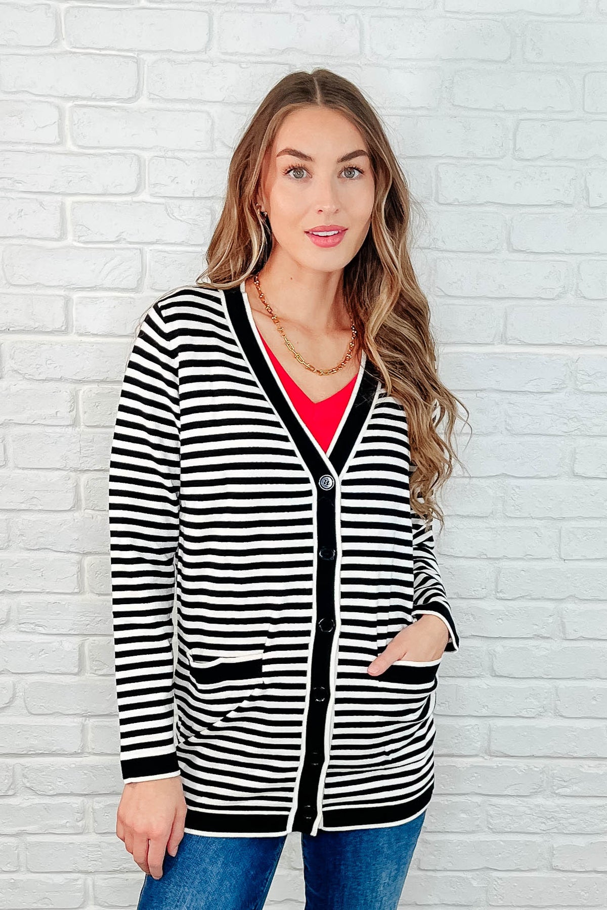 Finagle Your Way Striped Cardigan - 3/25/2025