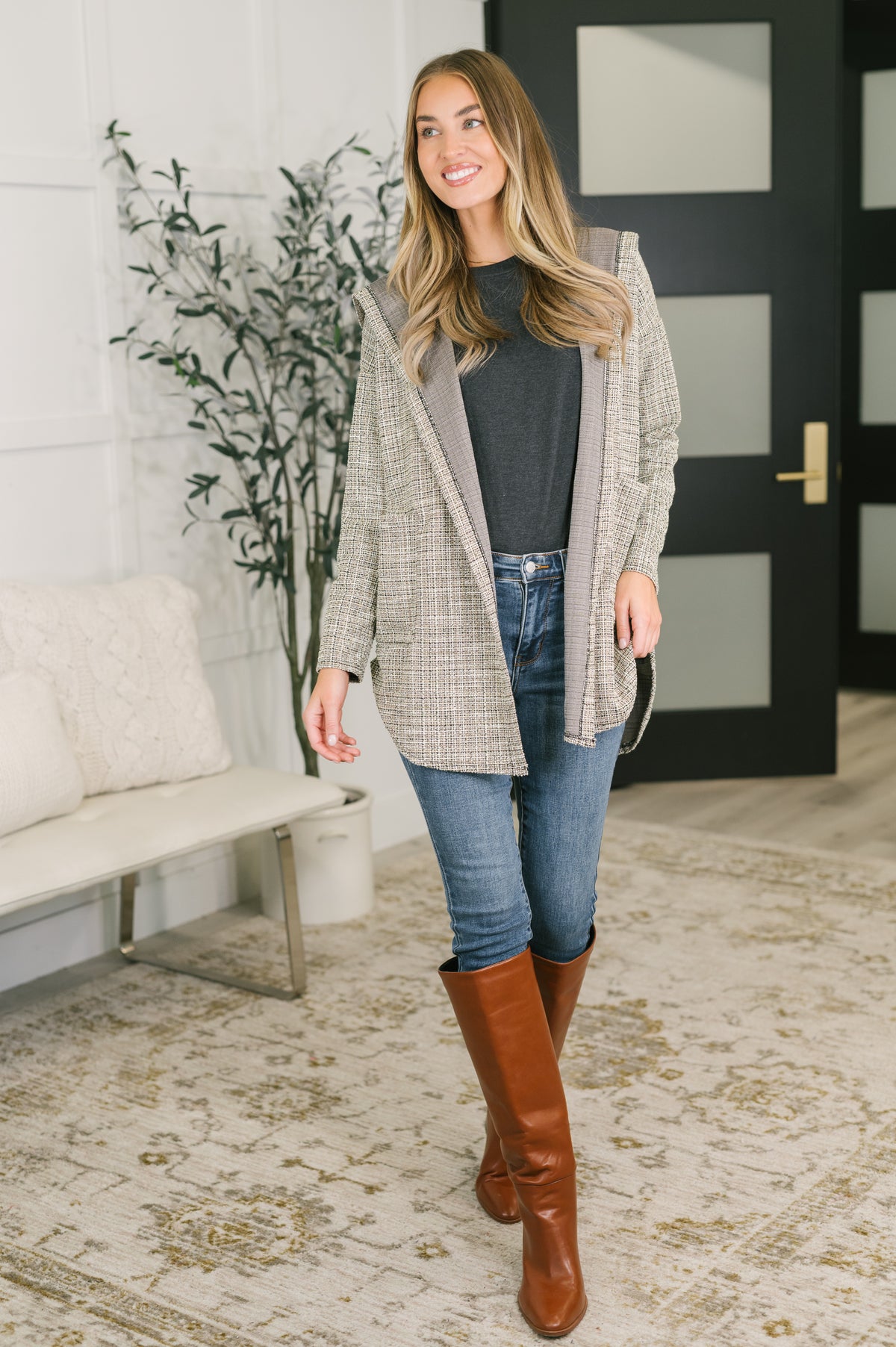 Down to the Basics Long Sleeve Top in Charcoal - 10/23/2026