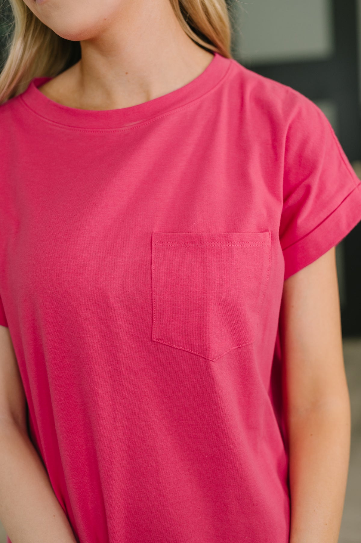 Fix You Right Up Short Sleeve Midi Dress in Hot Pink - 4/1/2026