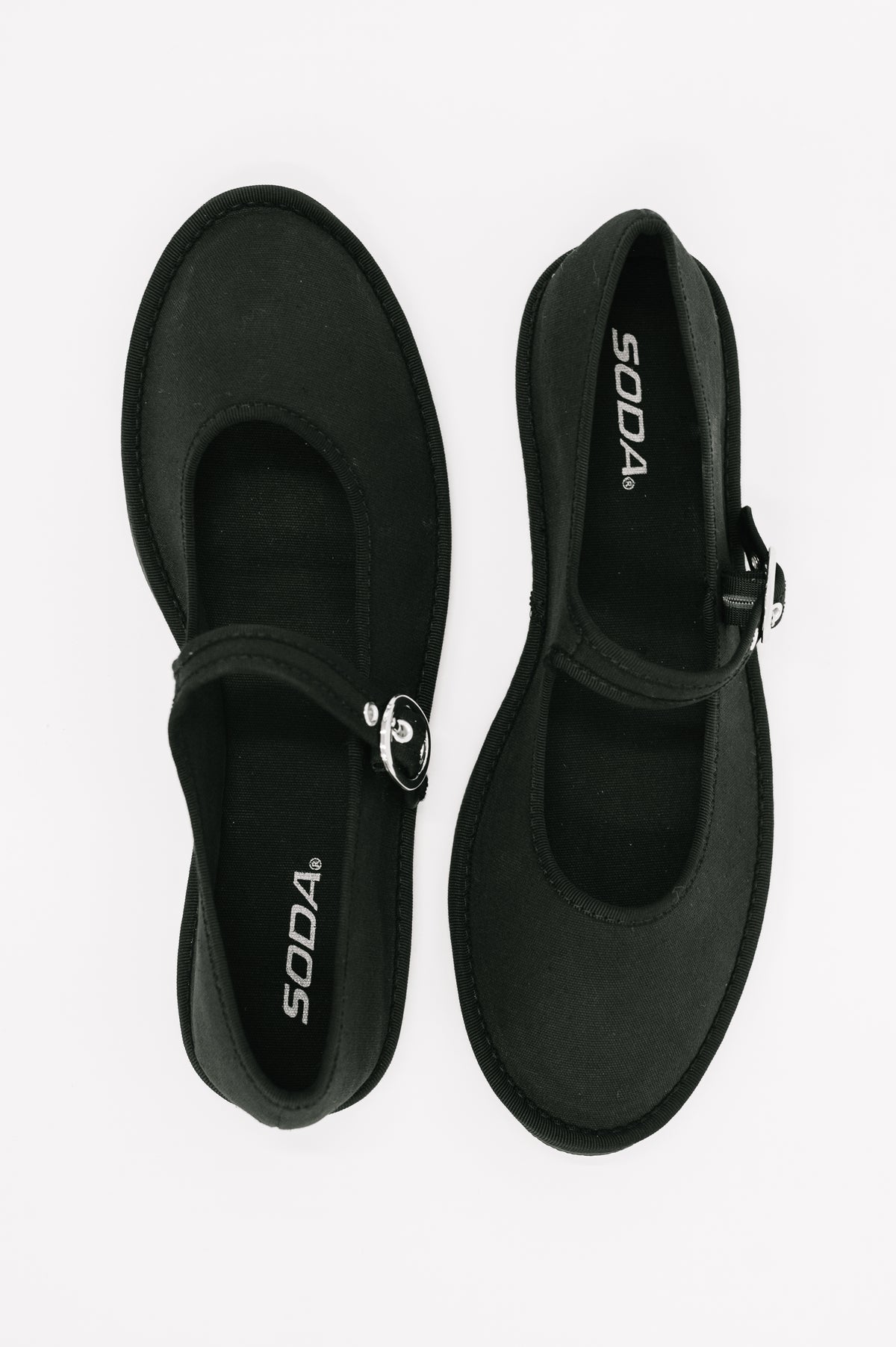 Fleta Buckle Flats in Black - 12/16/2025