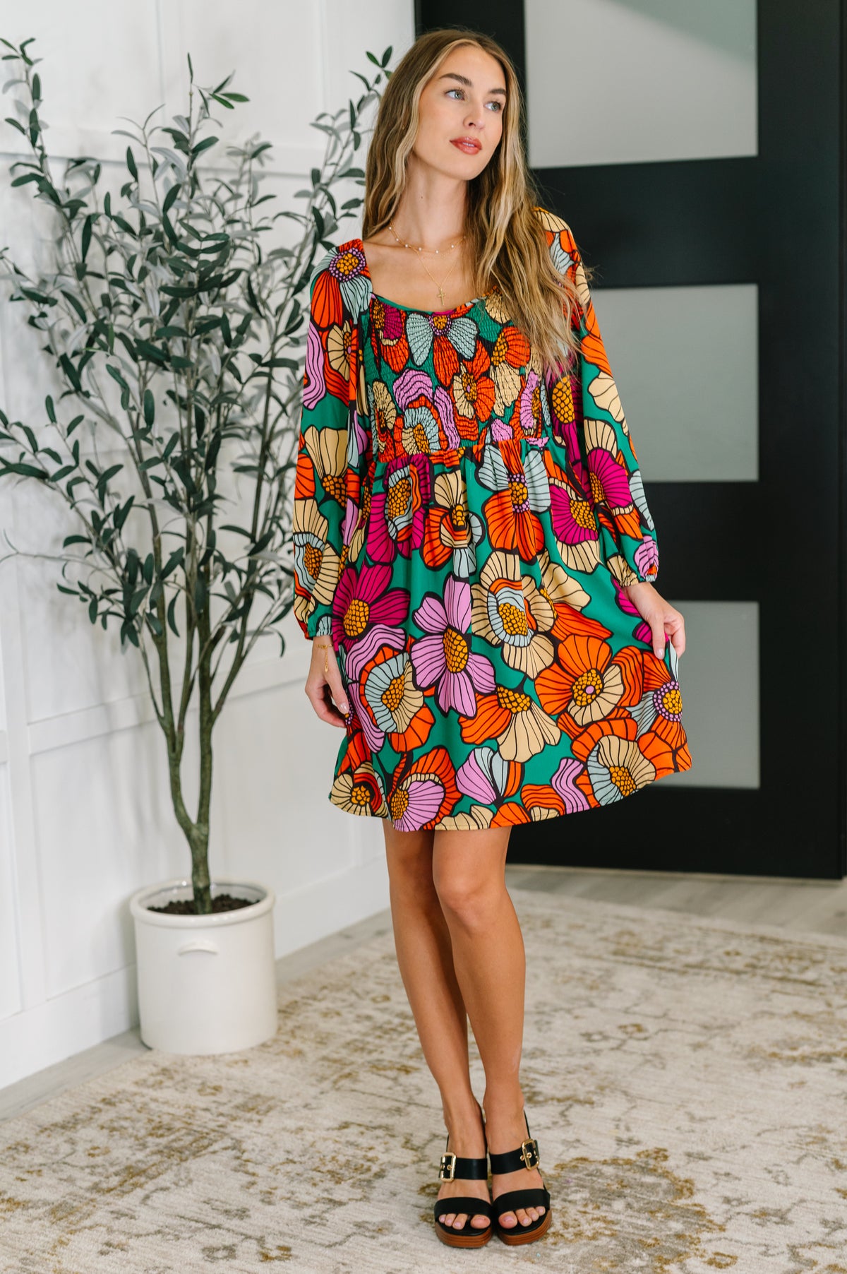 Floral Affairs Scoop Neck Dress - 8/22/2025