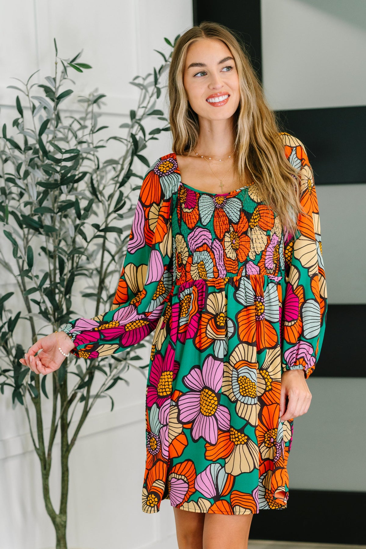 Floral Affairs Scoop Neck Dress - 8/22/2025