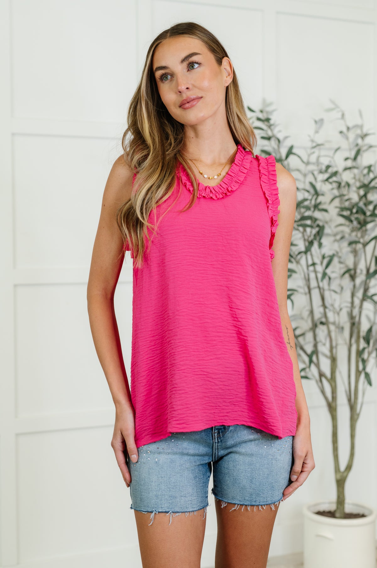 Flourish and Flare Ruffle Detail Tank - 5/12/2025