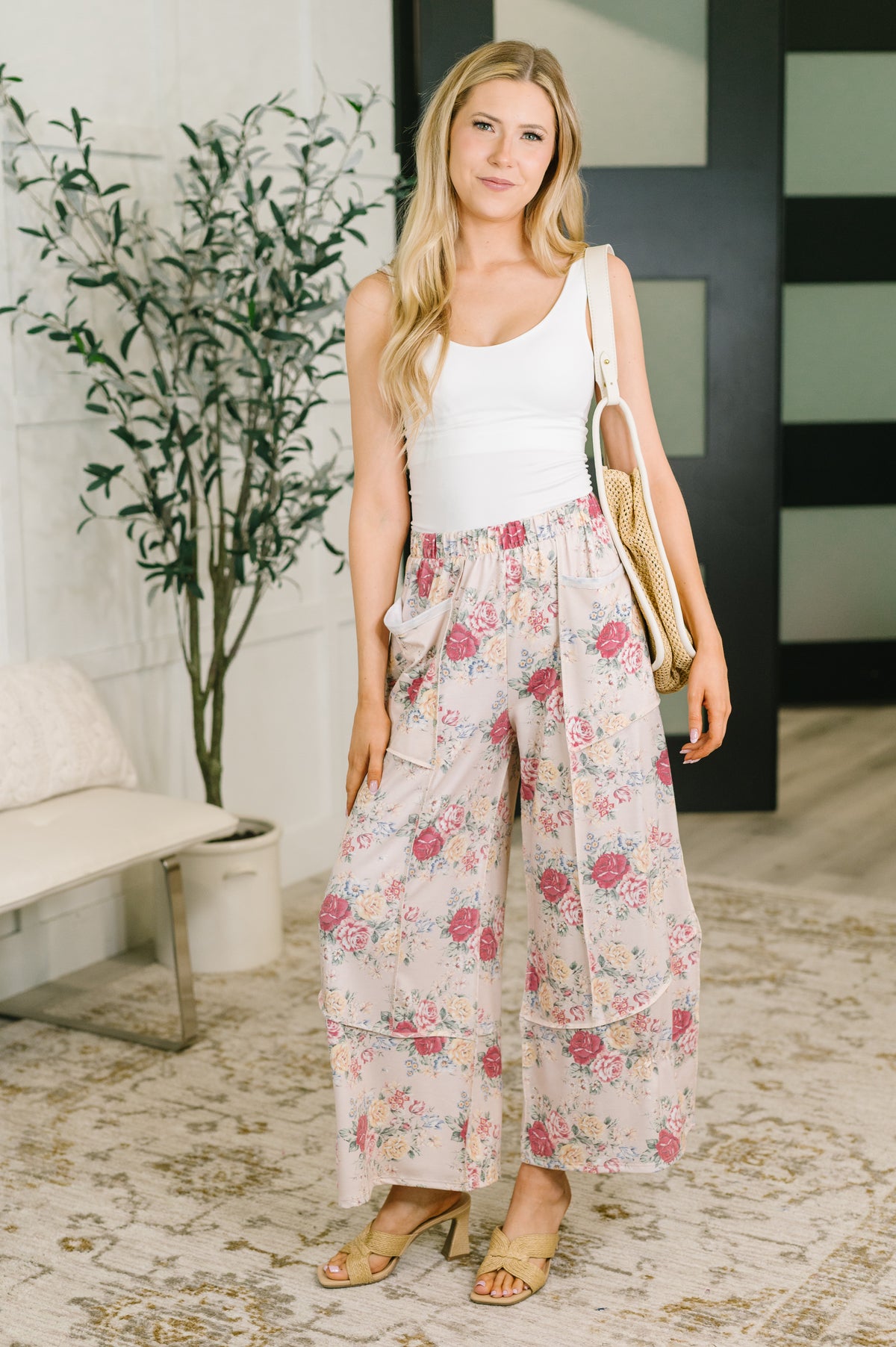 Follow the Flow Wide Leg Floral Bottoms - 8/4/2026