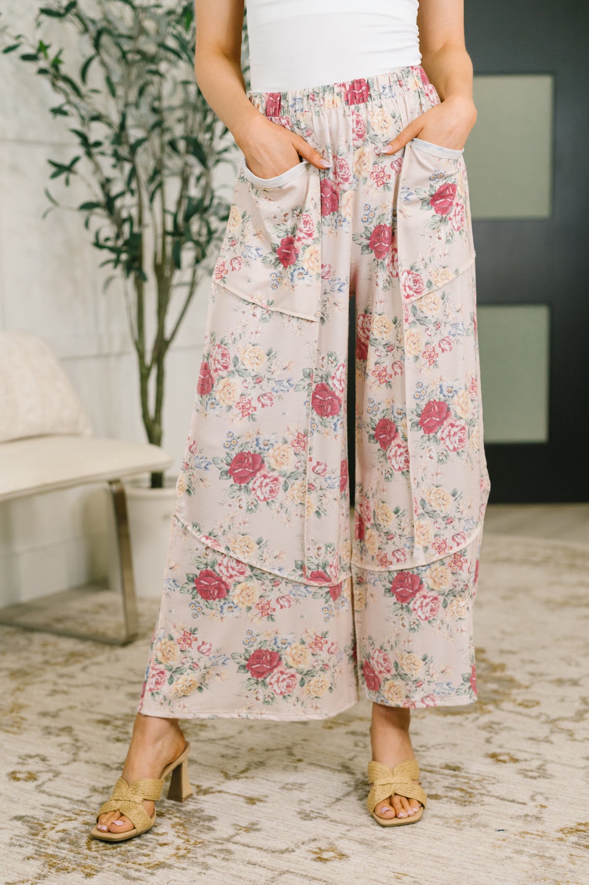 Follow the Flow Wide Leg Floral Bottoms - 8/4/2026