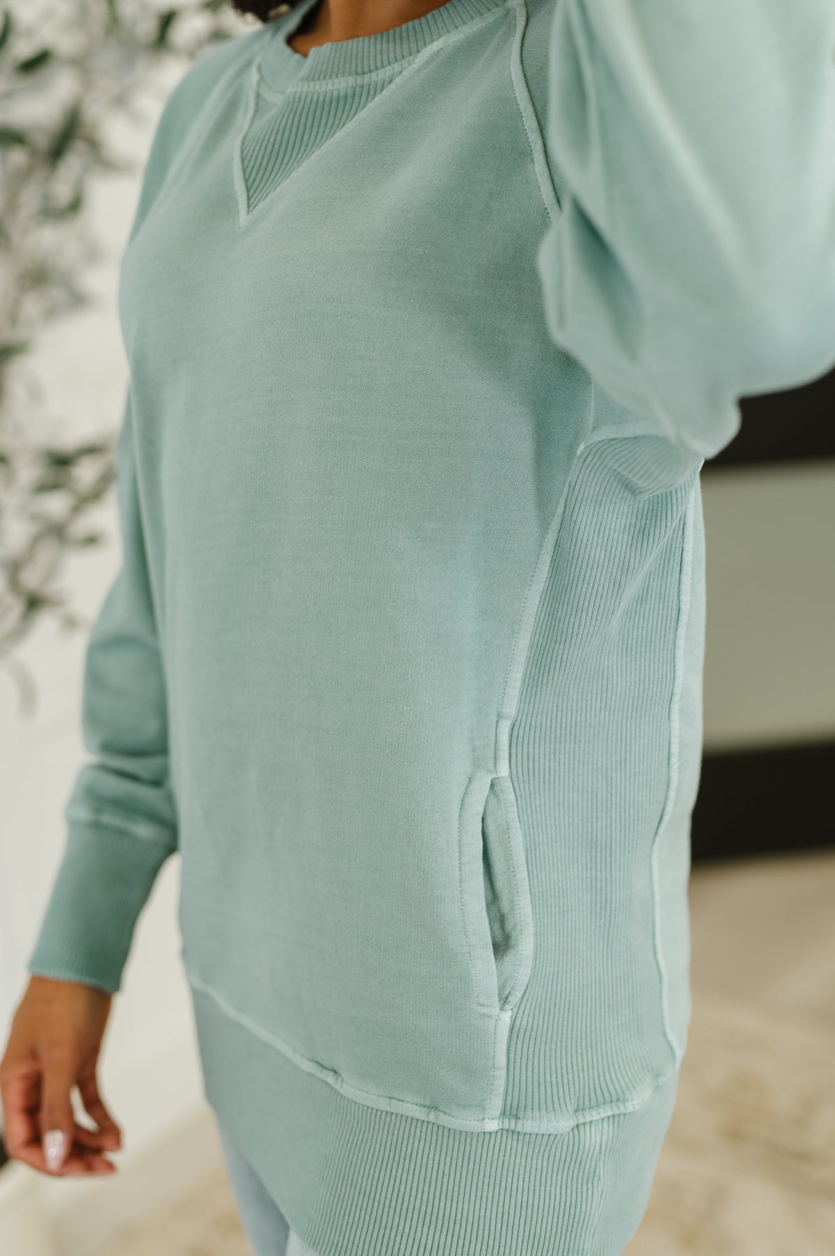 For the Experience Relaxed Pullover in Ash Blue - 9/17/2025