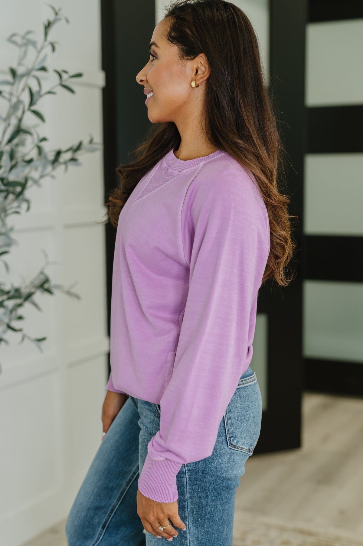 For the Experience Relaxed Pullover in Lavender - 9/17/2025