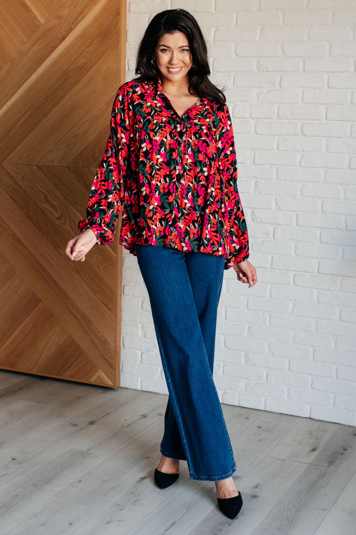 Francophile Ruffle Detail Button Up - 10/27/2025