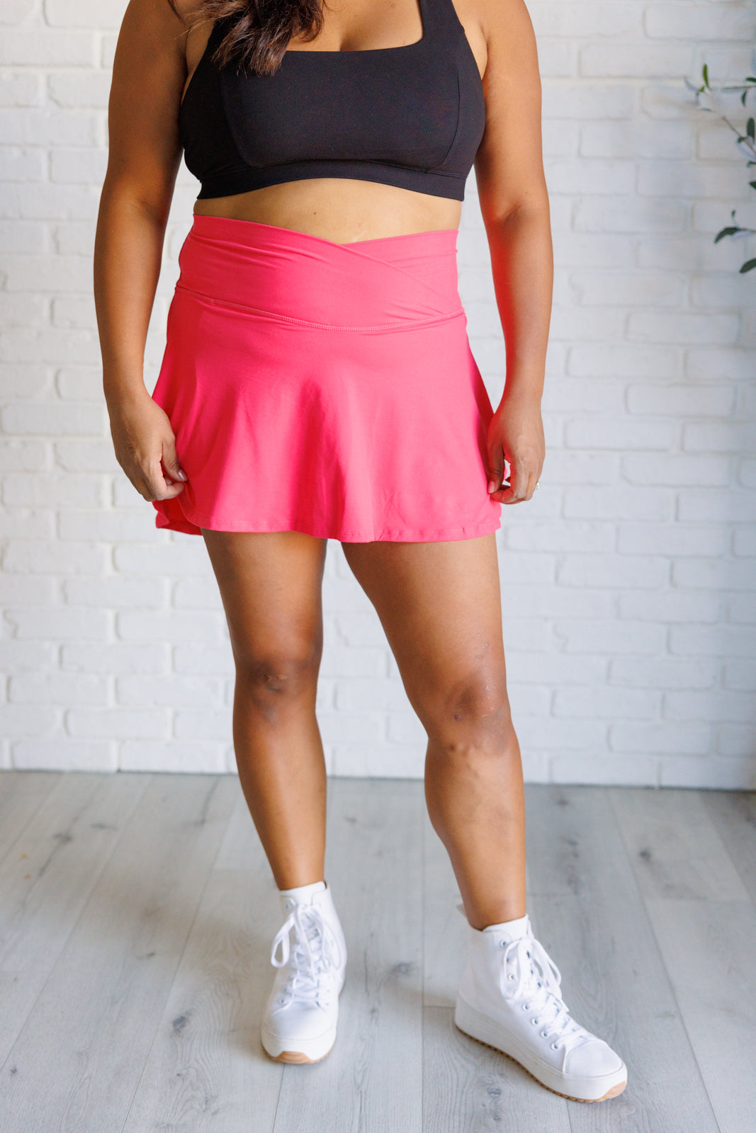 Full Force V Shaping High-Waist Skort in Flamingo Pink - 9/19/2024