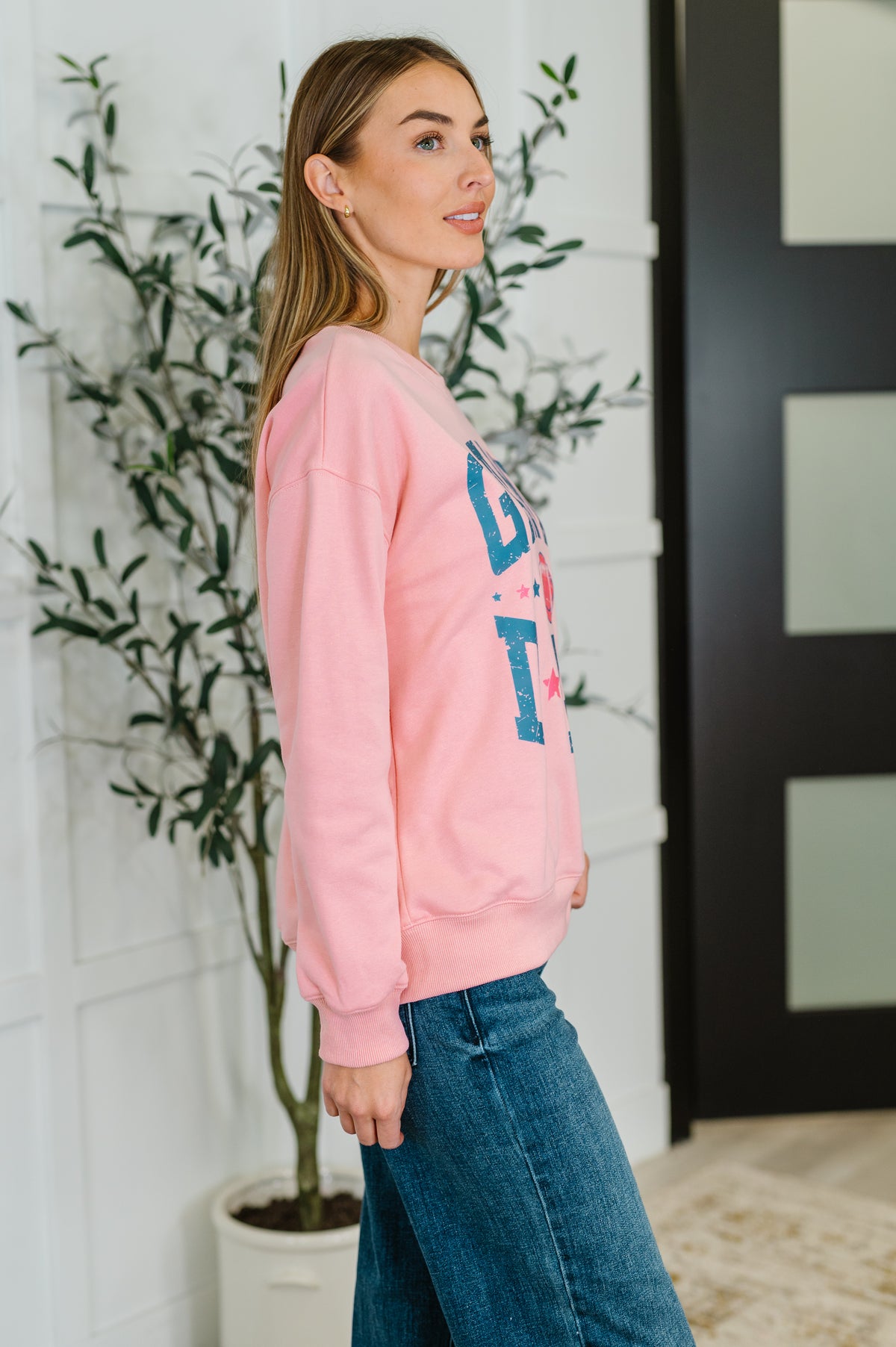 PREORDER: Game Day Graphic Drop Shoulder Sweatshirt - Ships in 4 weeks