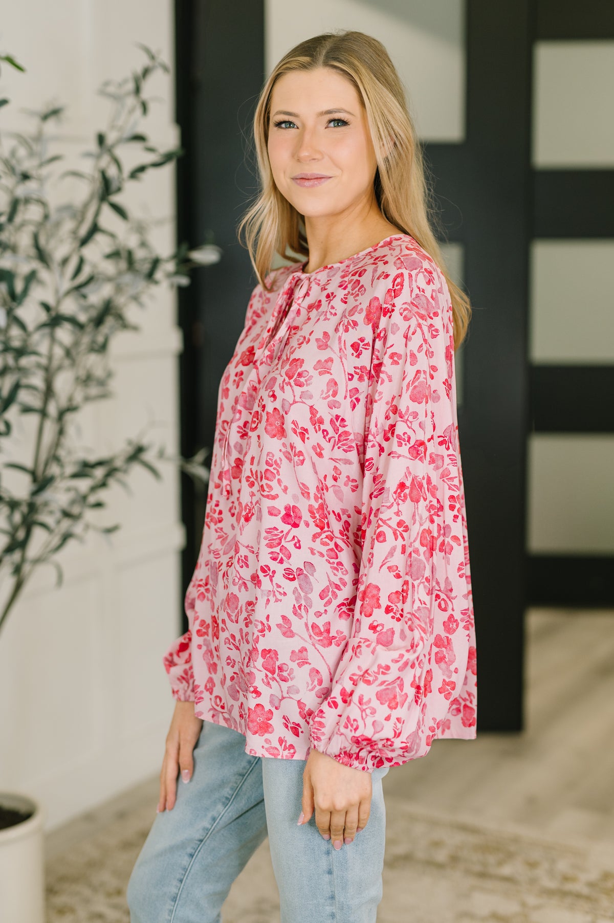 Garden Kiss V-Neck Puff Sleeve Blouse - 2/10/2026