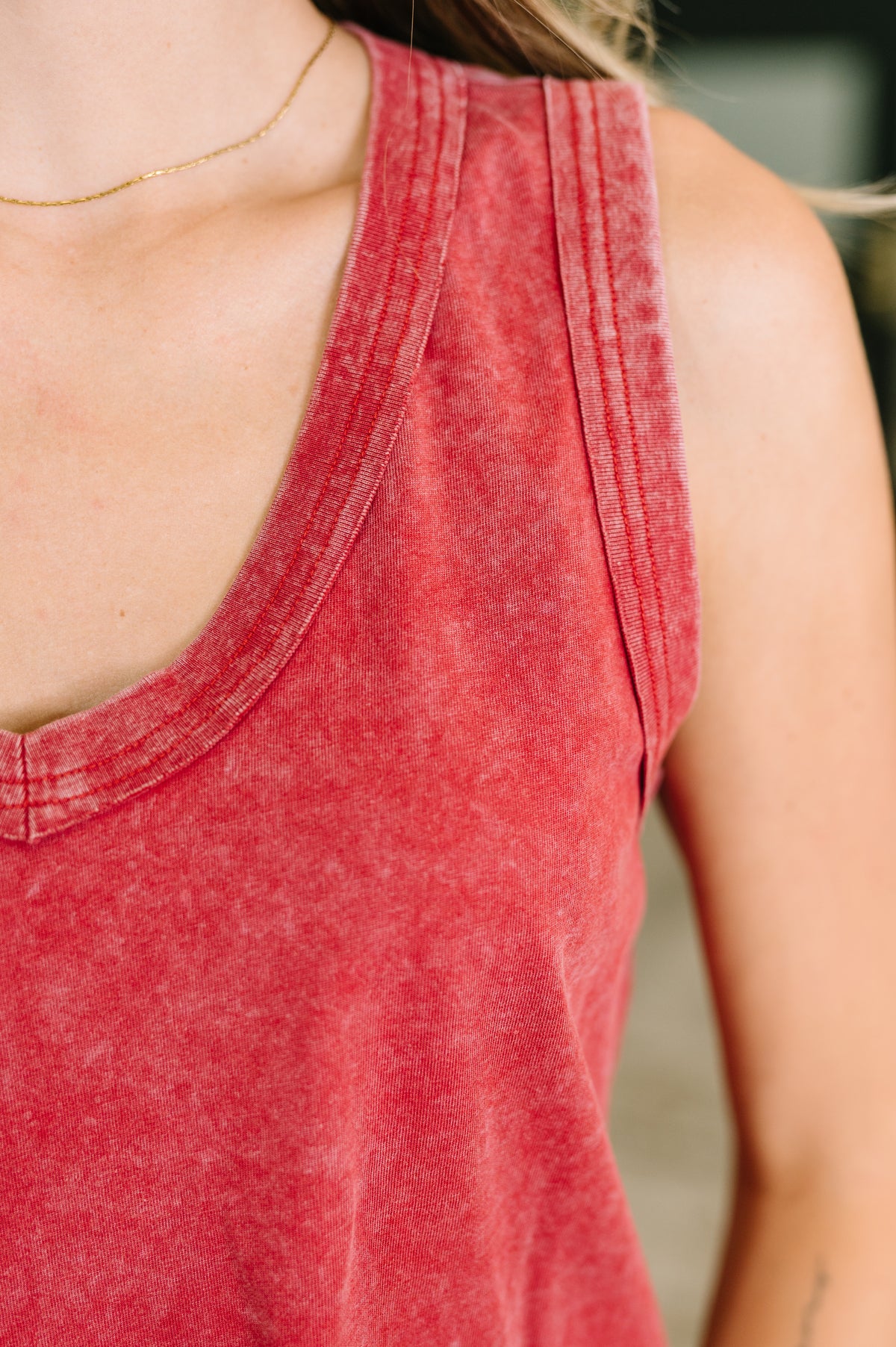 Get it Right V-Neck Mineral Wash Tank - 7/7/2026