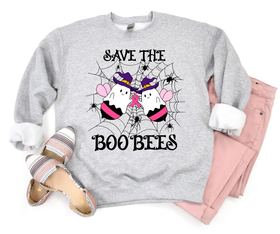 Save The Boo Bees Sweatshirt In Gray - RTS