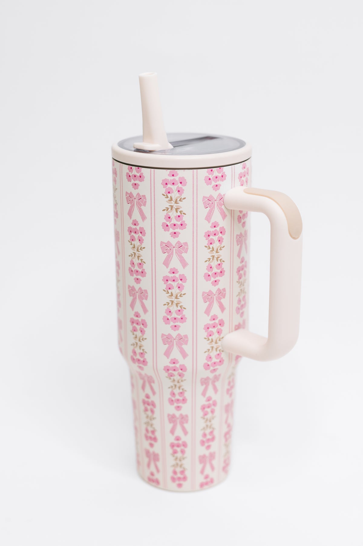 Girly Girl Bow and Floral Tumbler - 11/21/2025