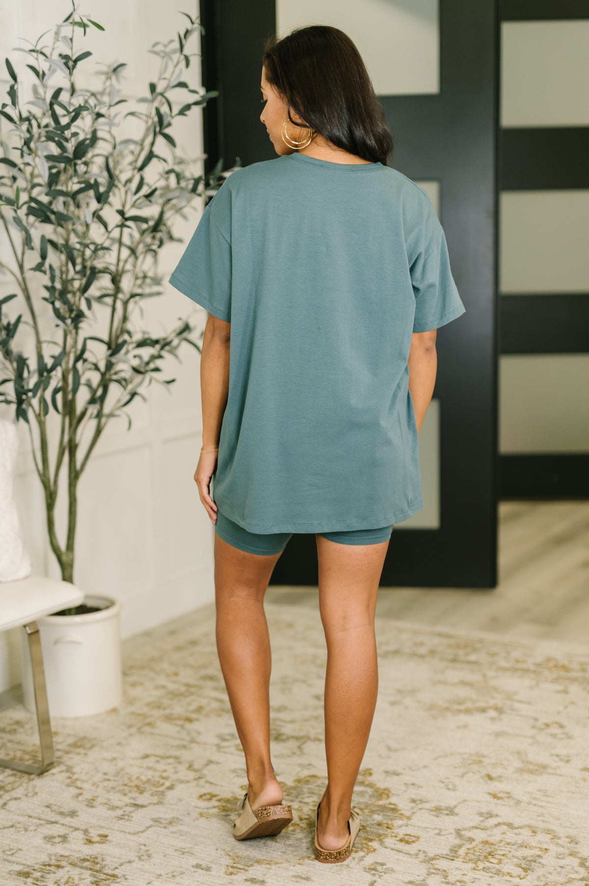 Going Far Top and Biker Short Set in Ash Jade - 1/14/2026