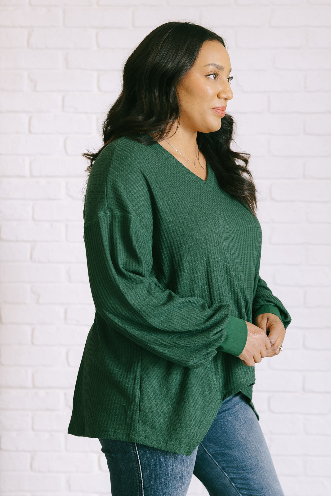 Good Things Are Coming V-Neck Top in Green - 11/29/2024