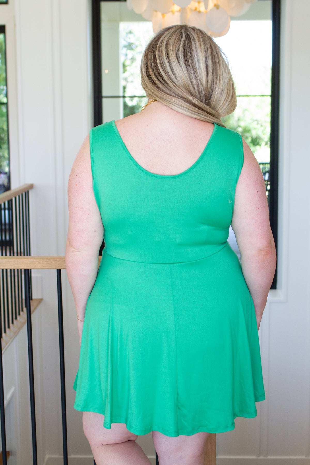 Gorgeous in Green Sleeveless Skort Dress - 8/11/2023
