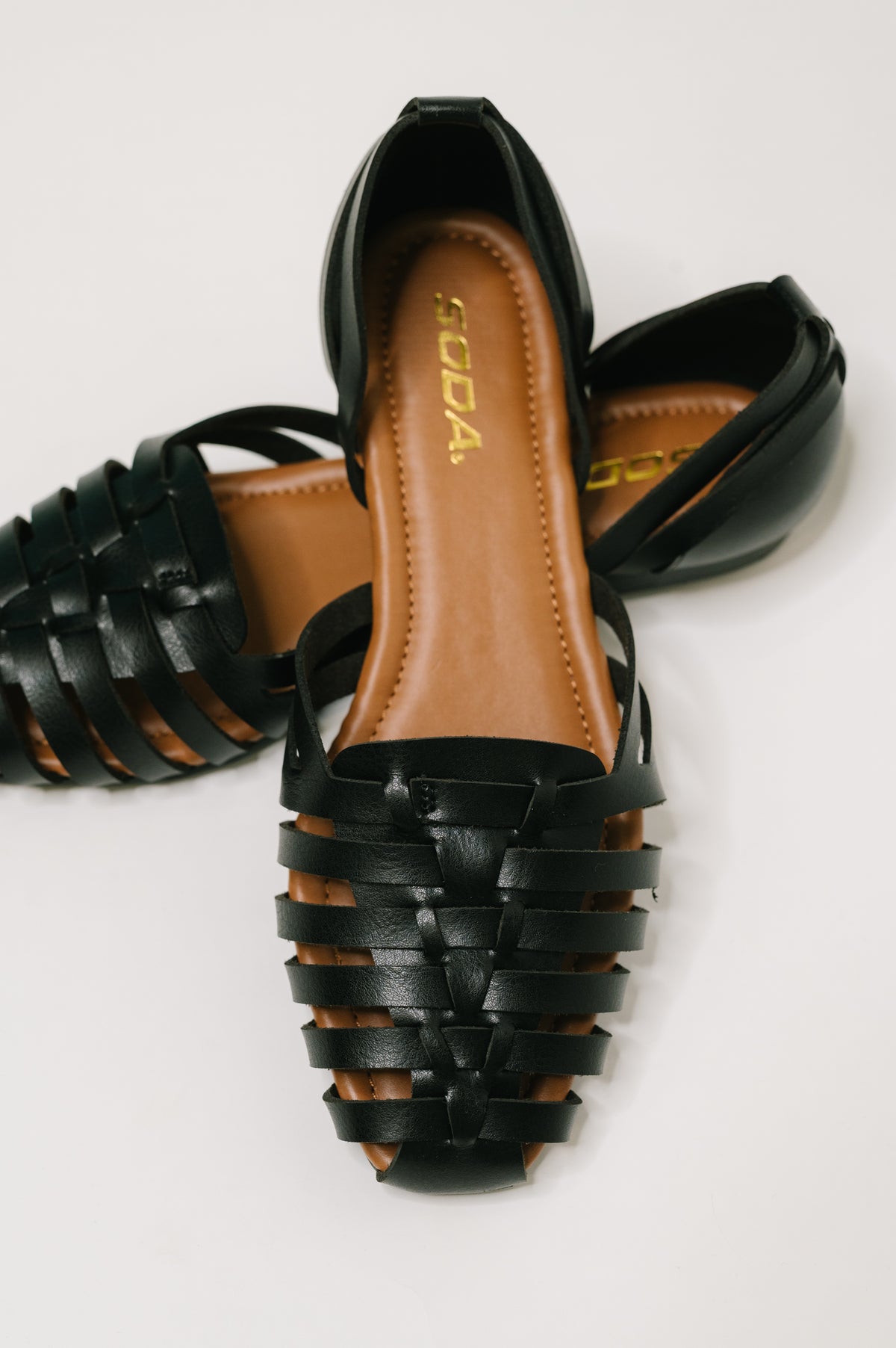 Gulla Woven Slip On Flats in Black - 5/26/2026