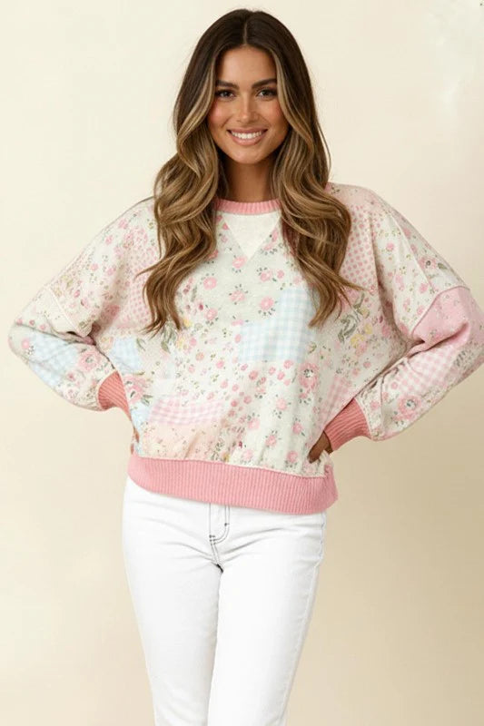 A Little Bias Printed Patchwork Top - 2/13/2026