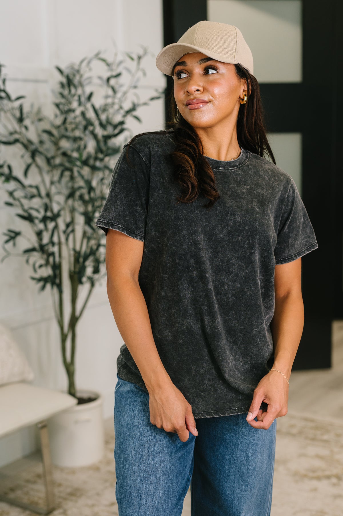 Had to Be There Mineral Wash Tee in Ash Black - 5/27/2026