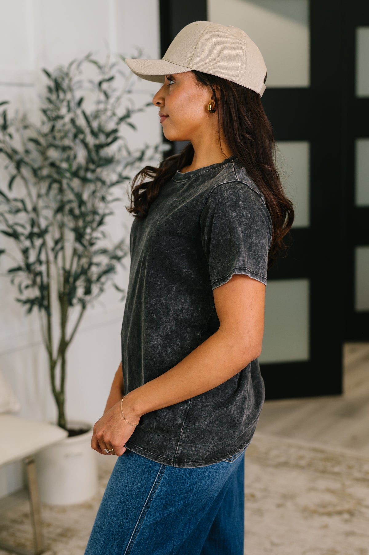 Had to Be There Mineral Wash Tee in Ash Black - 5/27/2026
