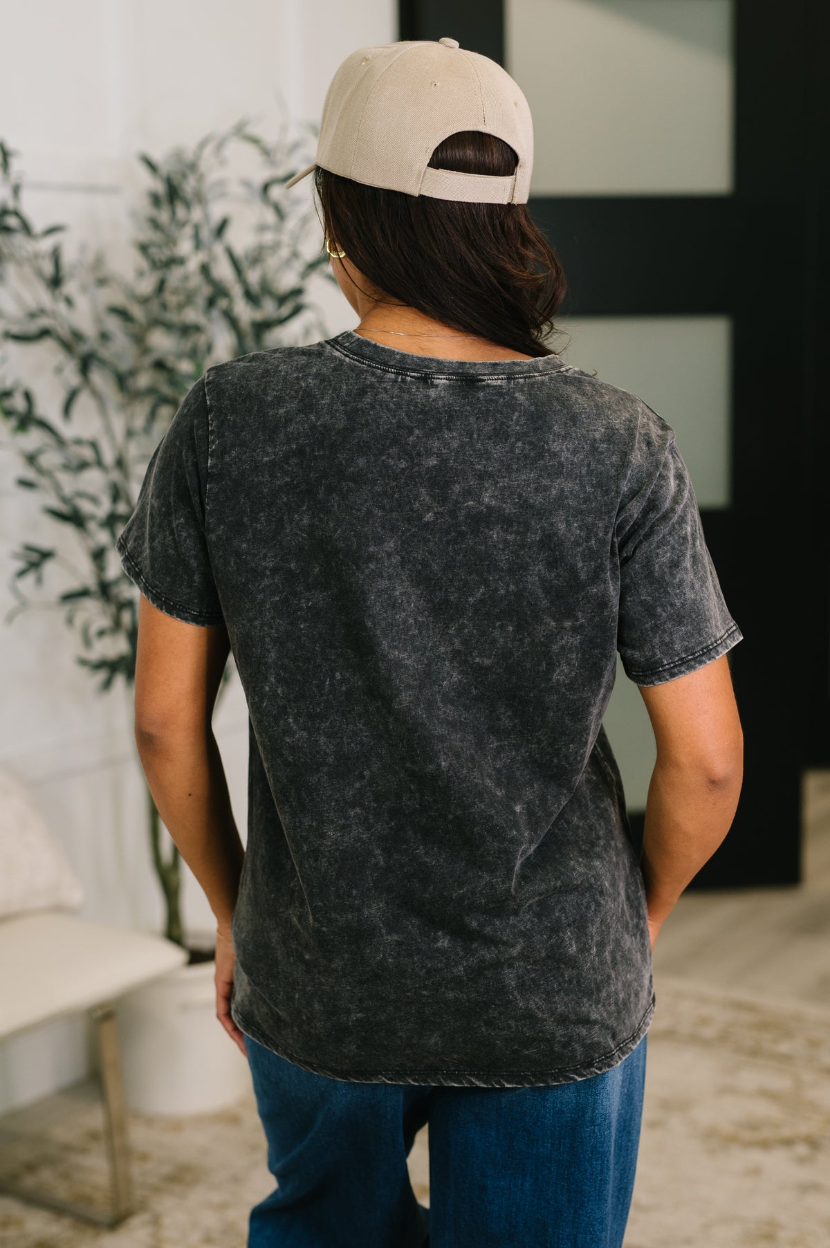 Had to Be There Mineral Wash Tee in Ash Black - 5/27/2026
