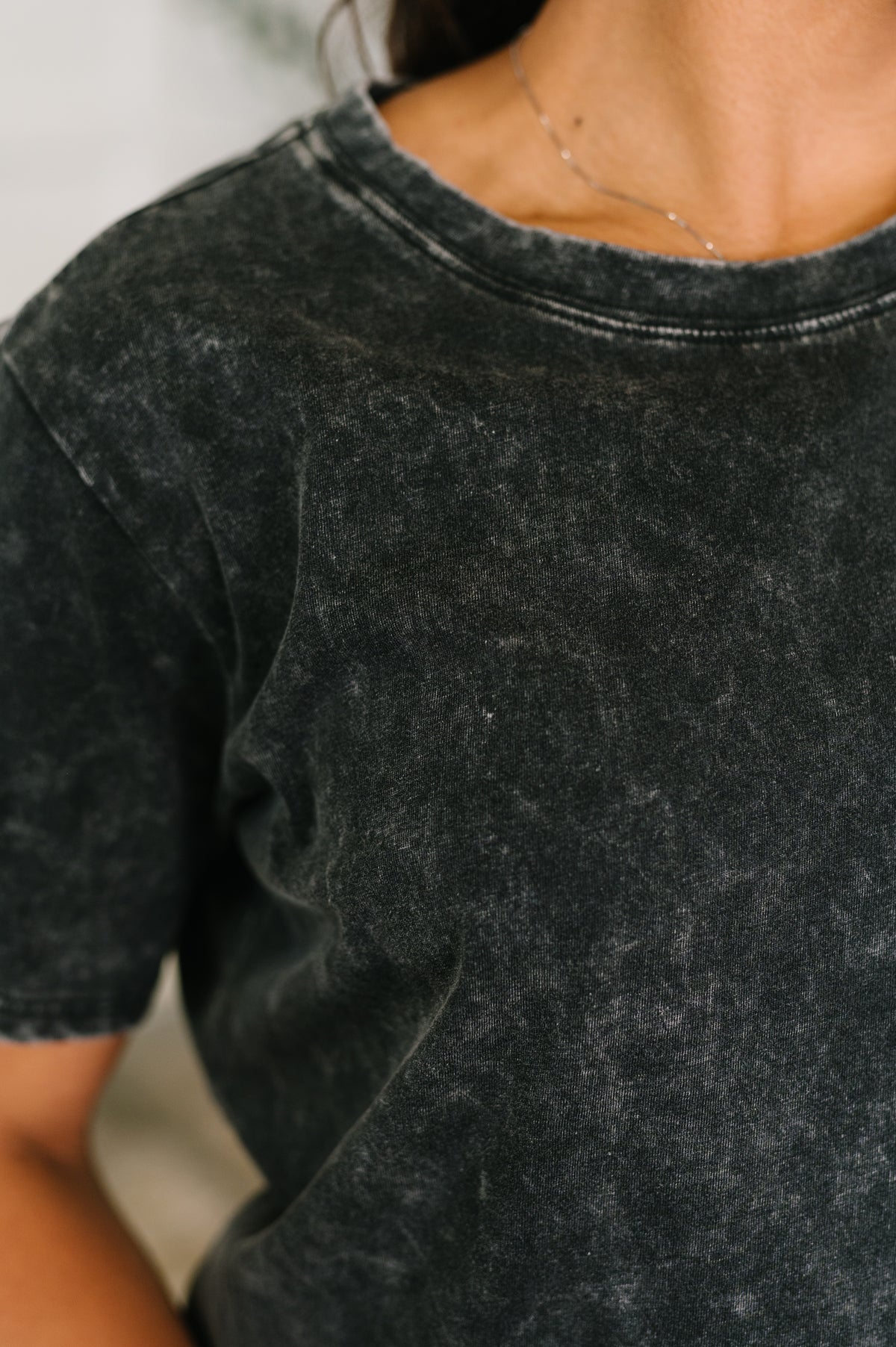 Had to Be There Mineral Wash Tee in Ash Black - 5/27/2026
