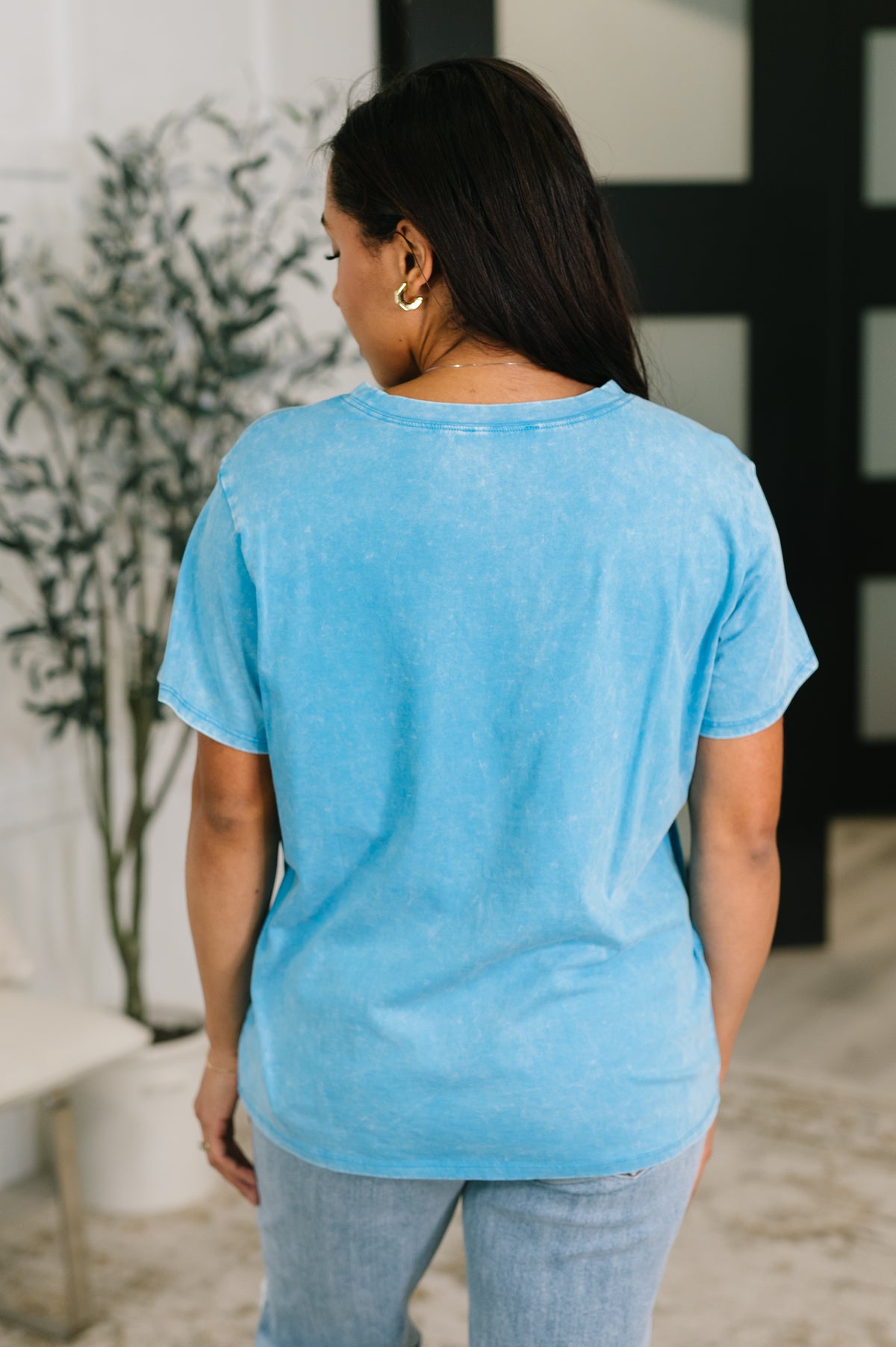 Had to Be There Mineral Wash Tee in Deep Sky - 5/27/2026