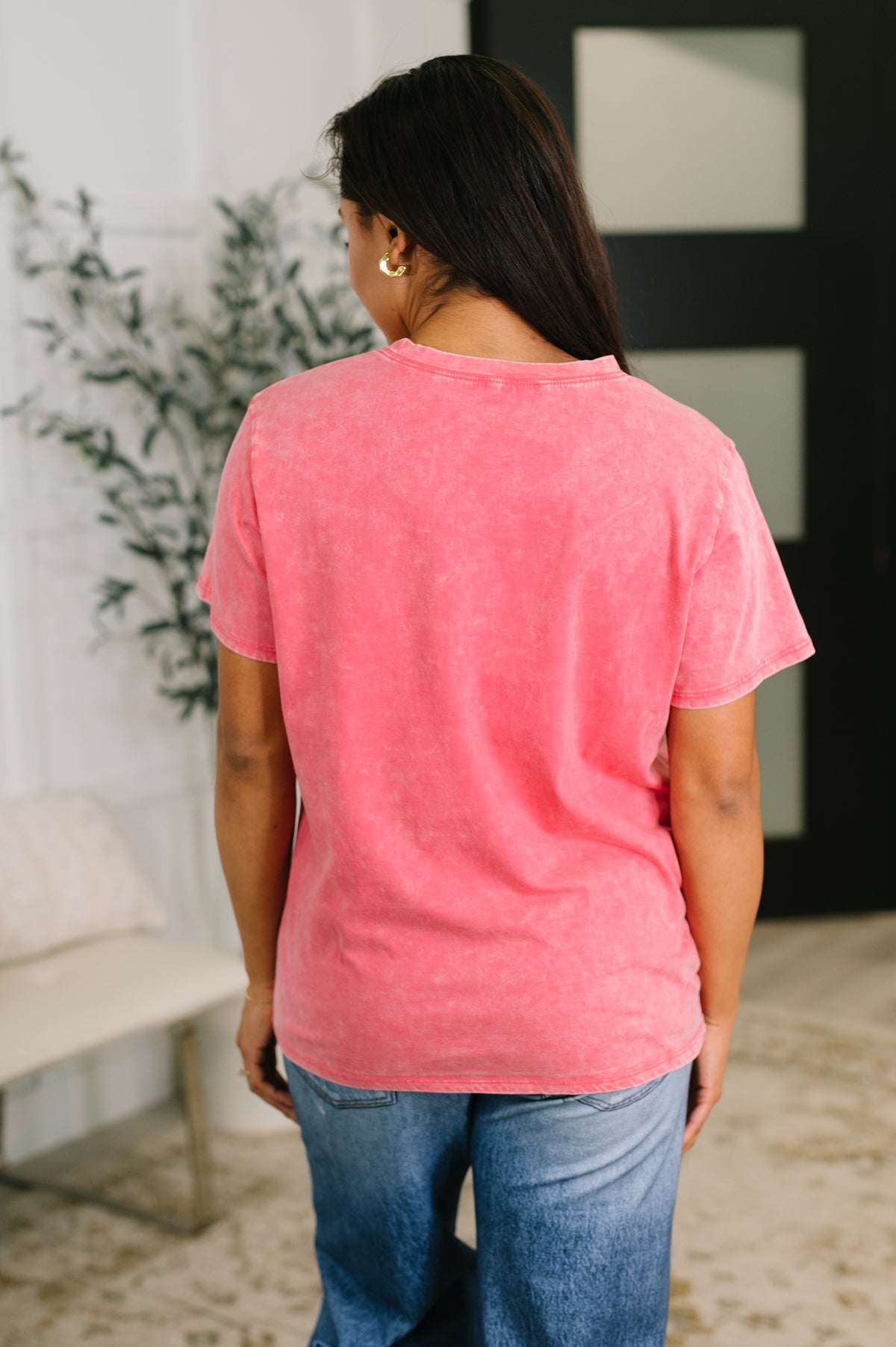 Had to Be There Mineral Wash Tee in Fuchsia - 5/27/2026
