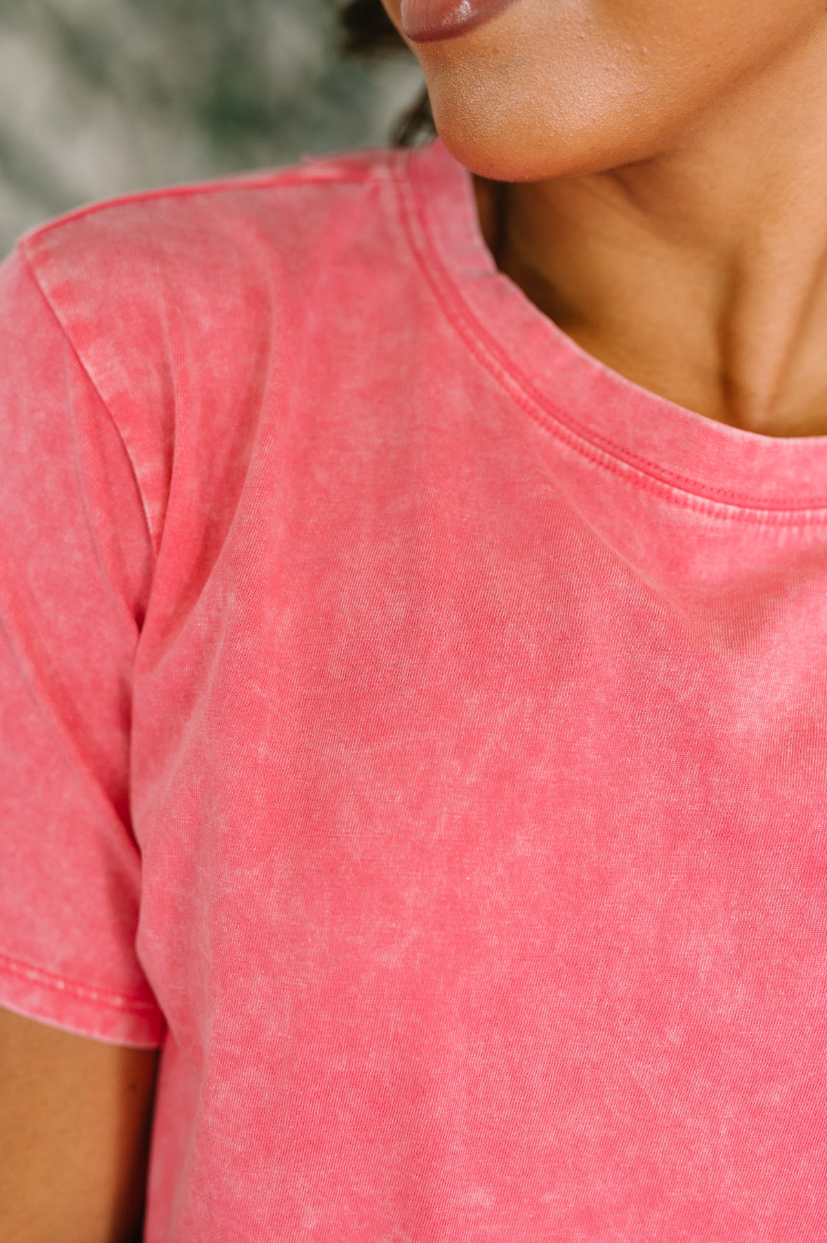 Had to Be There Mineral Wash Tee in Fuchsia - 5/27/2026