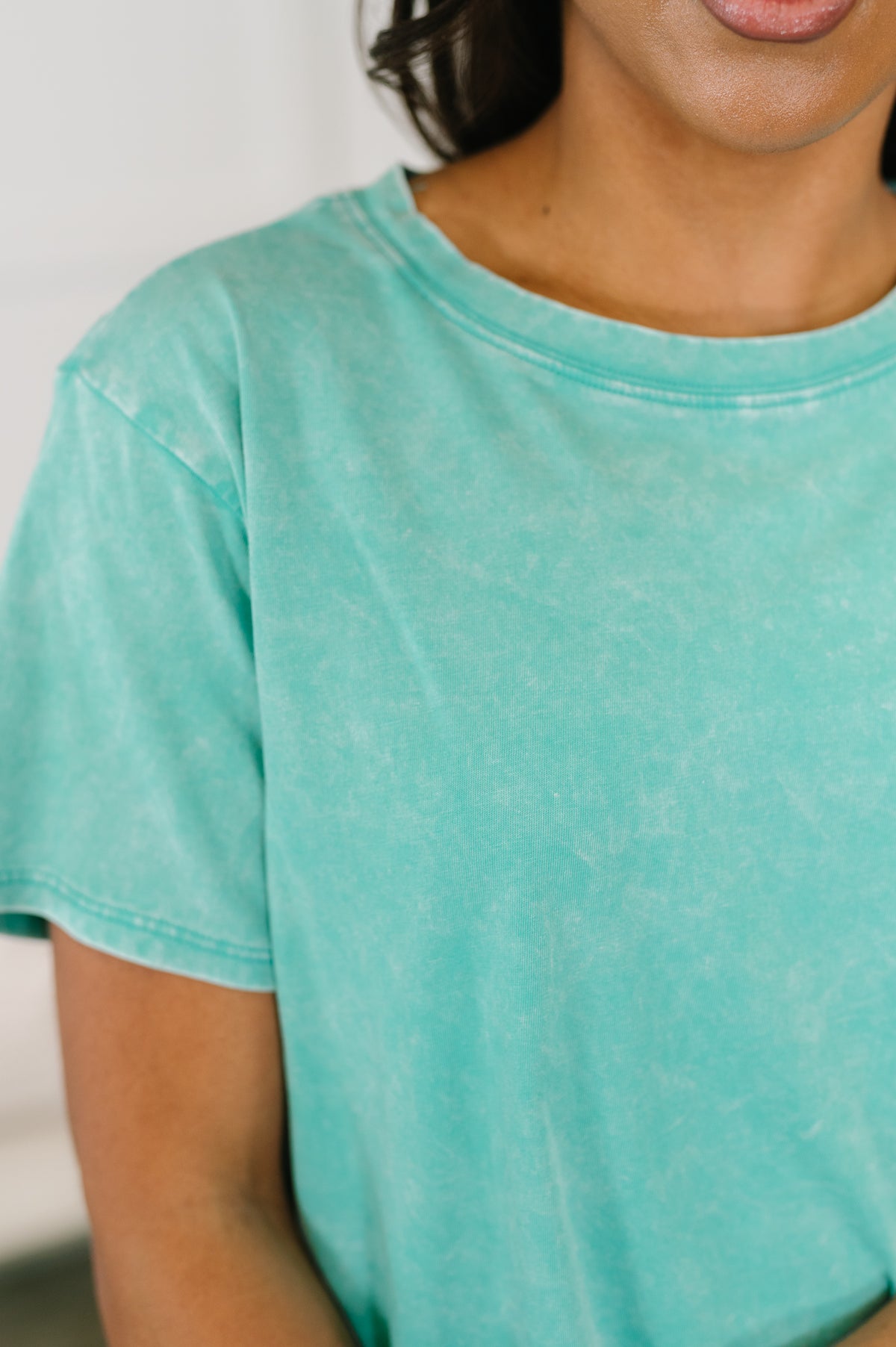 Had to Be There Mineral Wash Tee in Turquoise - 5/27/2026