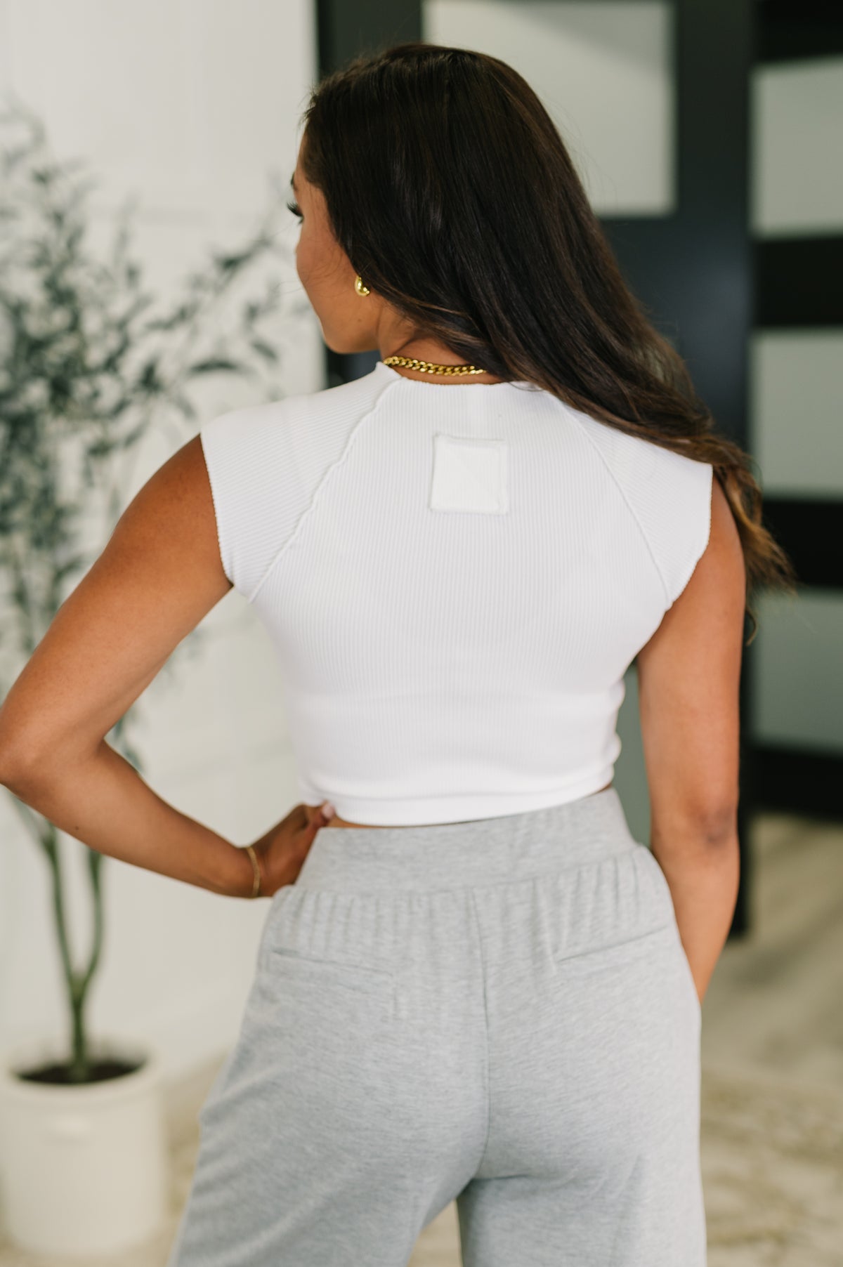 Halfway to Heaven Cropped Top in White - 8/14/2025