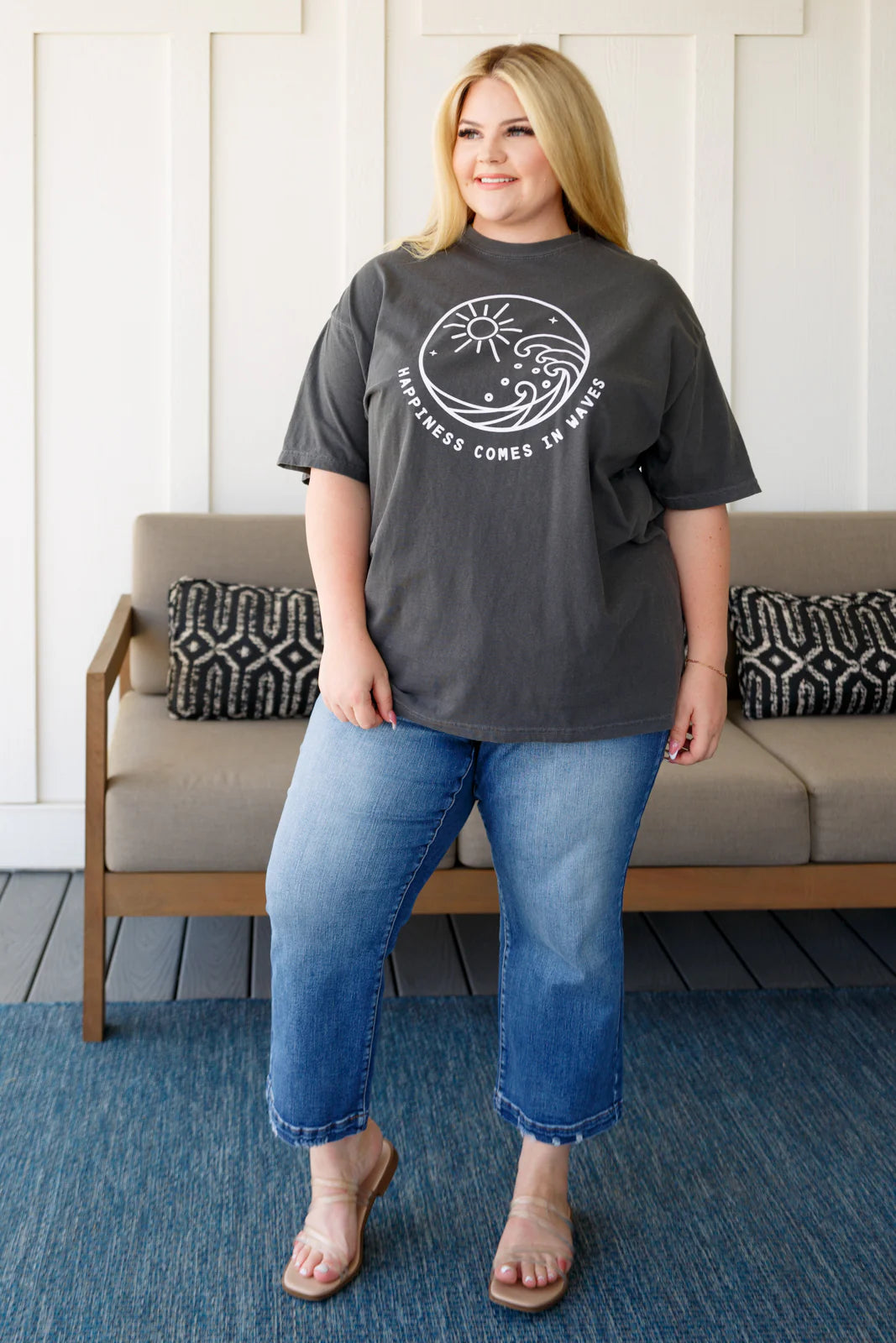 Happiness Comes in Waves Tee - 5/15/2025