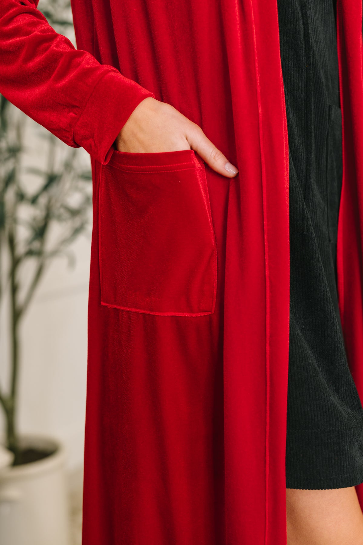 Happy Hours Long Velvet Cardigan - 12/5/2025