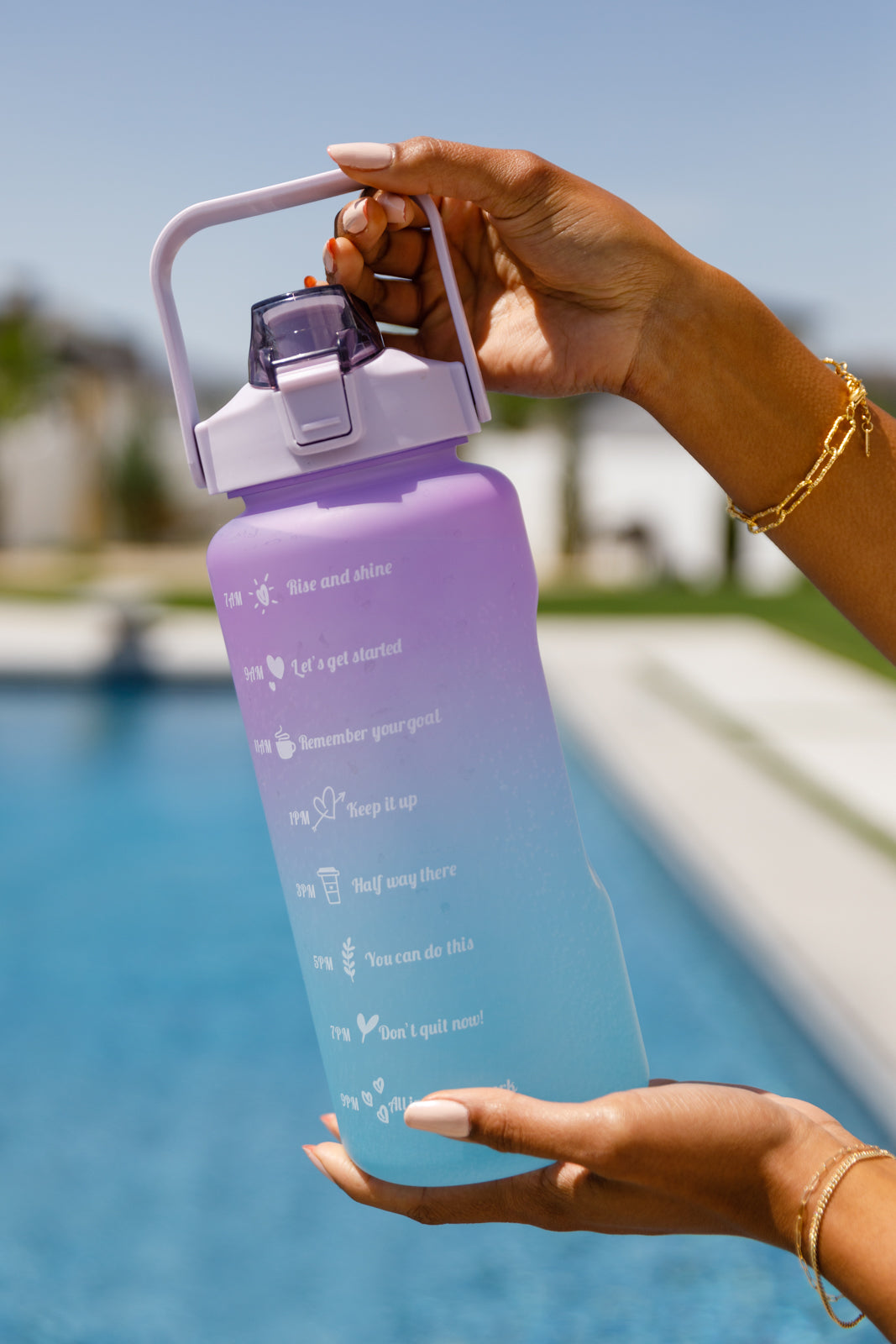 Happy Hydrations Water Bottles Purple - 5/29/2023