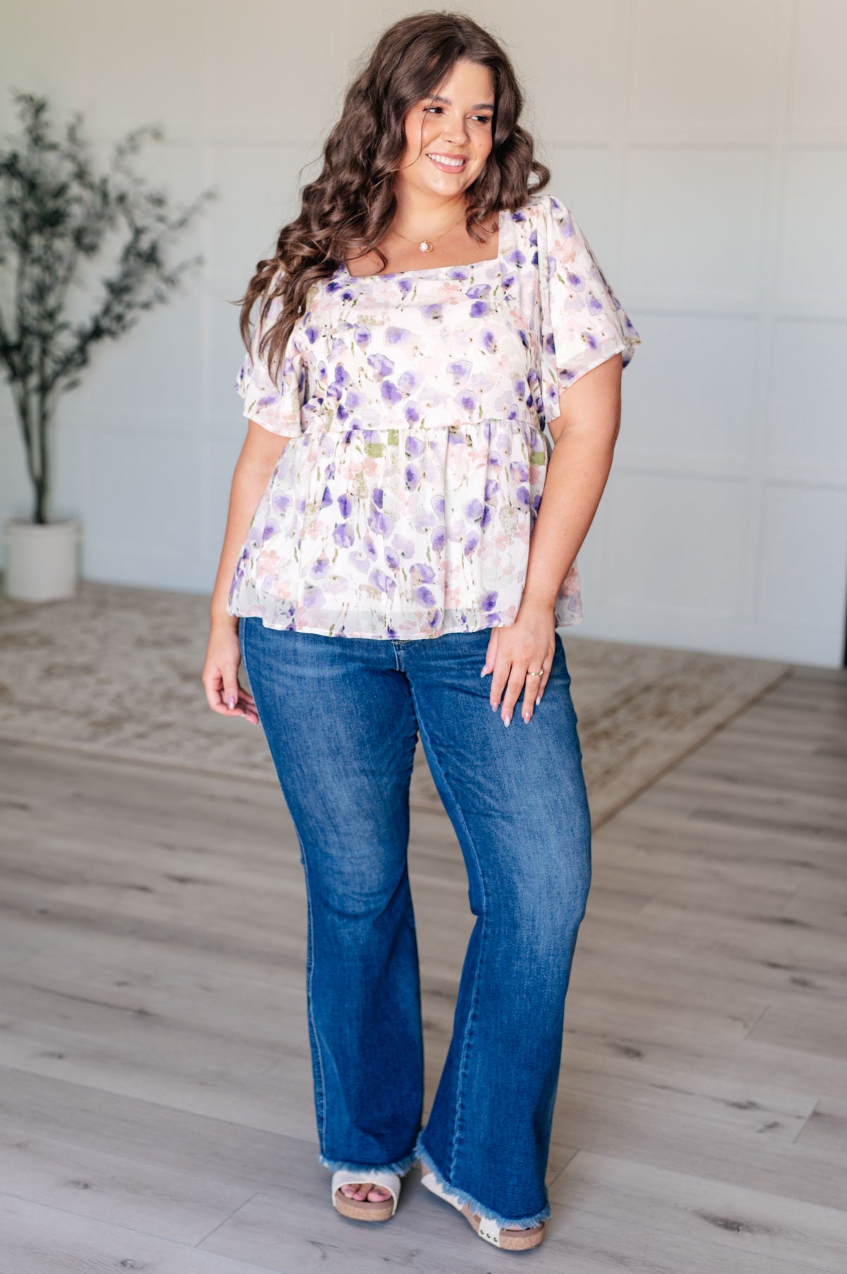 Harmoniously Together Square Neck Blouse - 6/12/2025