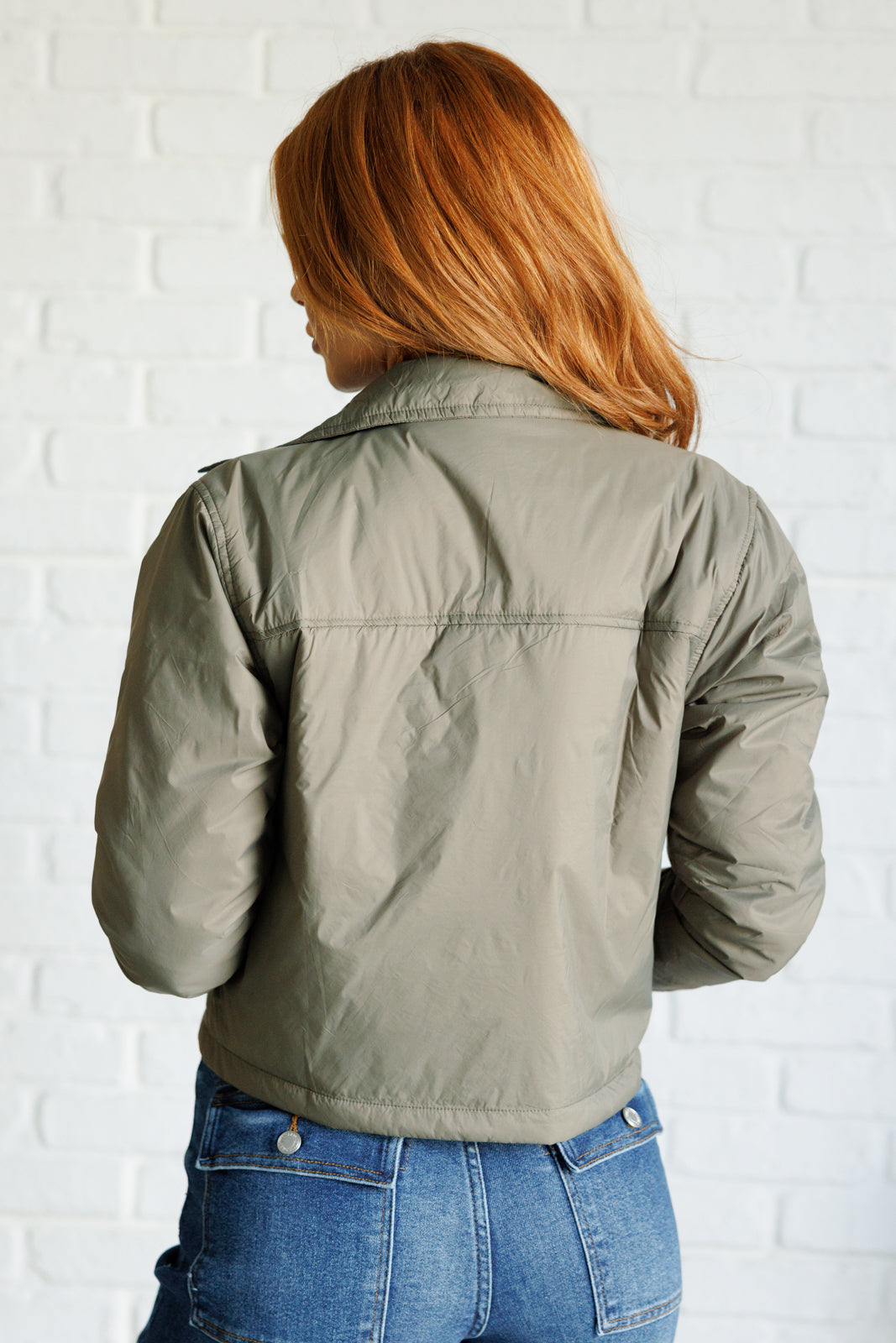Hear Me Out Lightweight Puffer Jacket in Olive - 10/16/2025