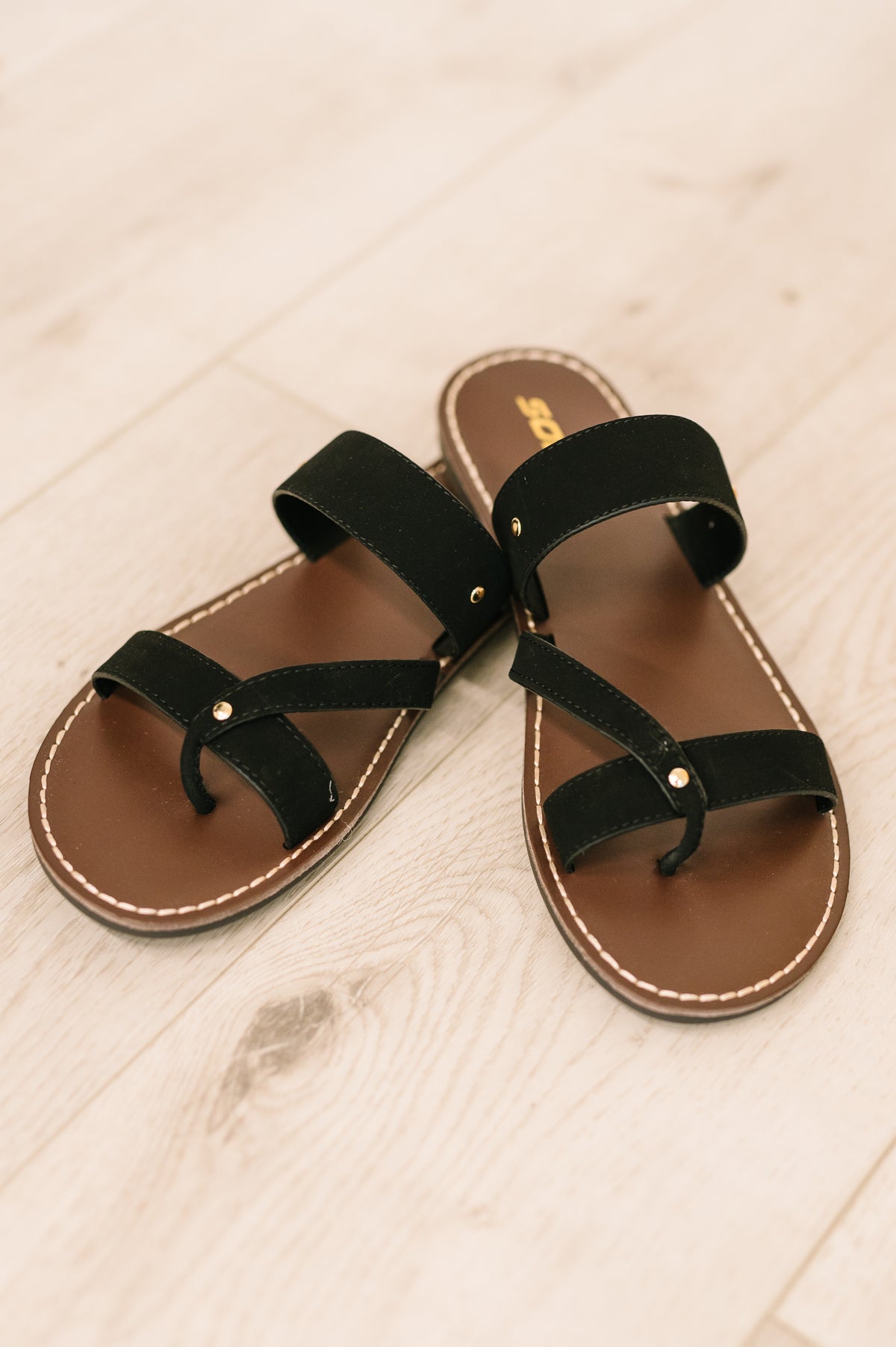 Heart & Sole Slip on Sandals in Clarity Black - 6/24/2025