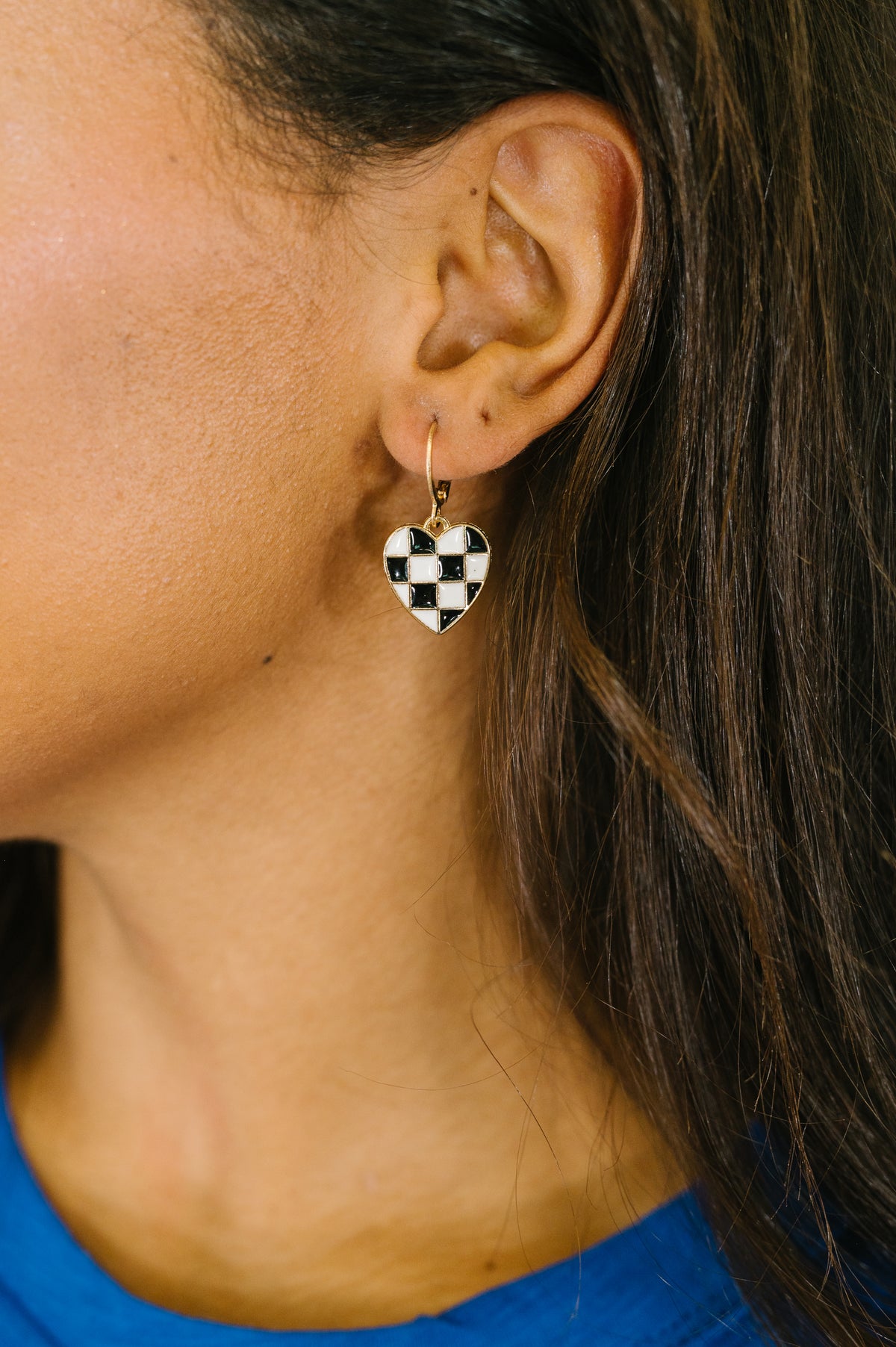 Heartbreaker Check Dangle Earrings - 7/24/2026