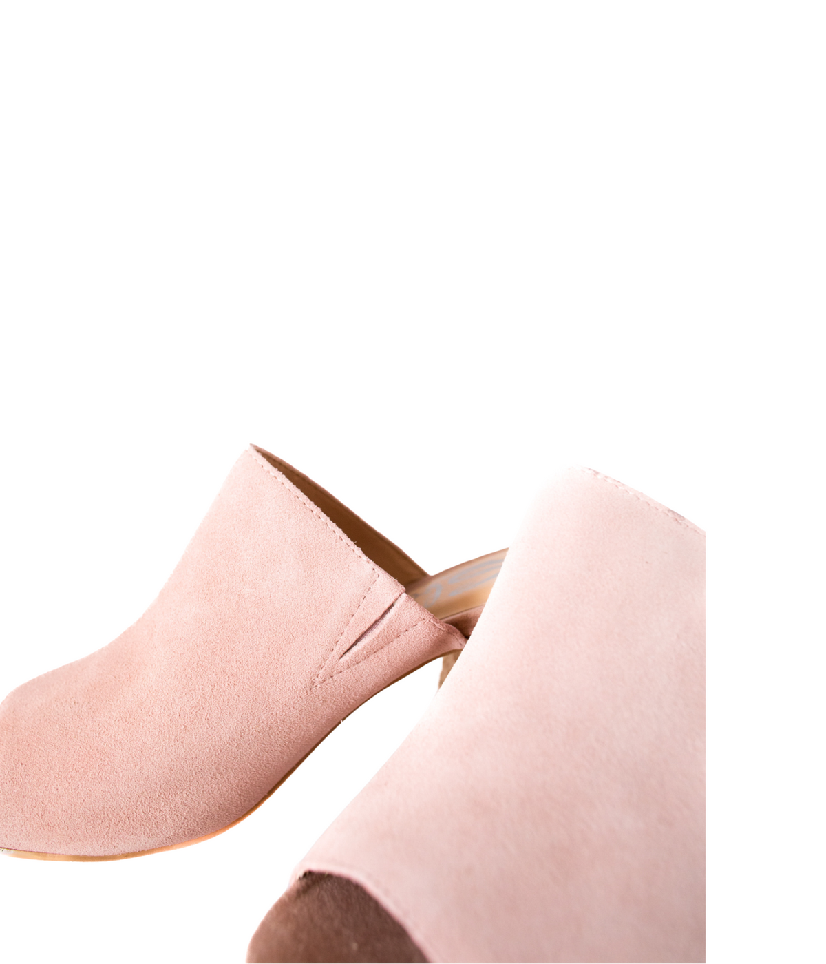 Helena Heeled Sandal in Blush Suede