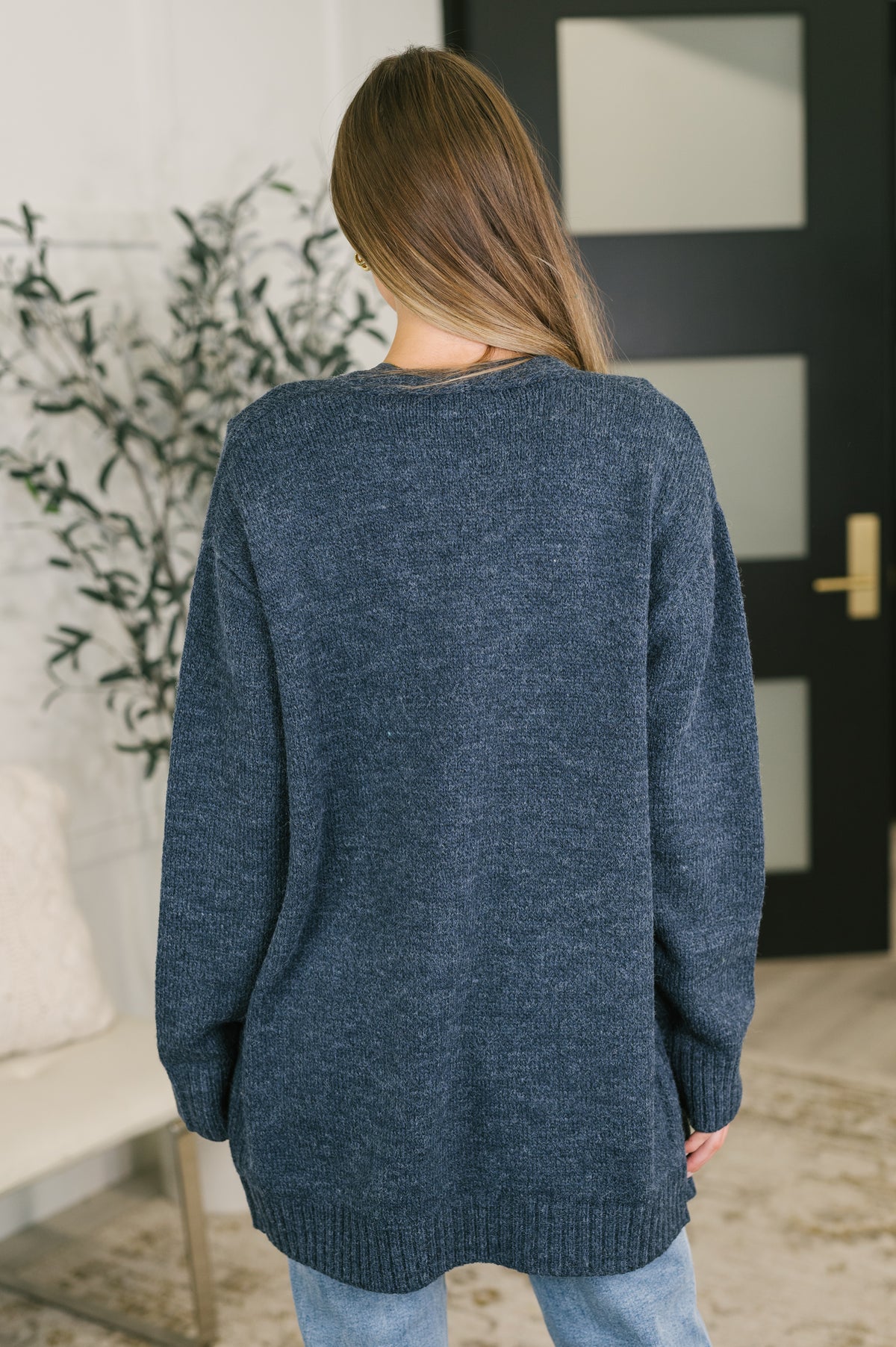 Here to Help Open Front Cardigan in Midnight - 10/27/2026