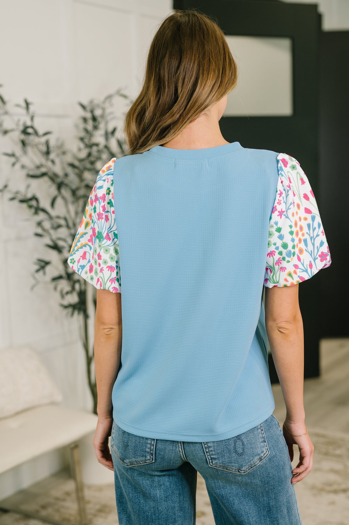 High Expectations Contrast Puff Sleeve Blouse - 6/12/2026