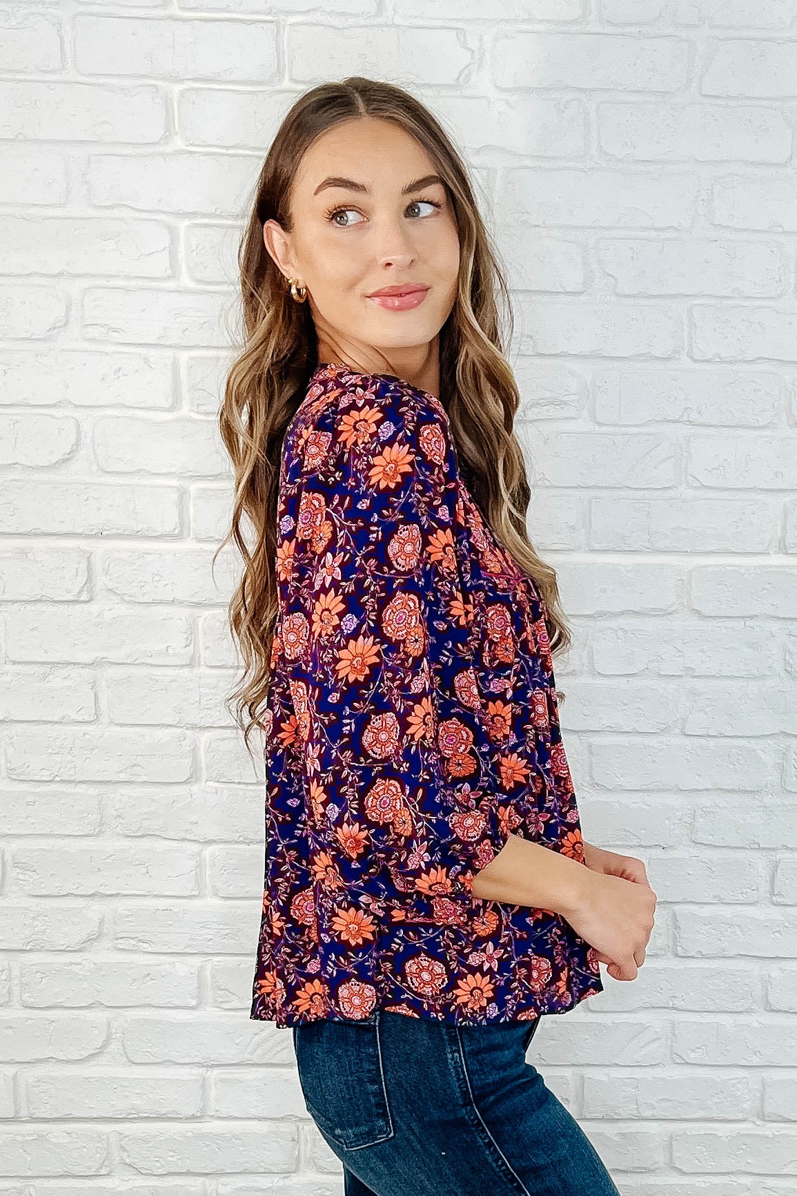 Hiterto Unknown Floral Babydoll Blouse - 3/28/2025