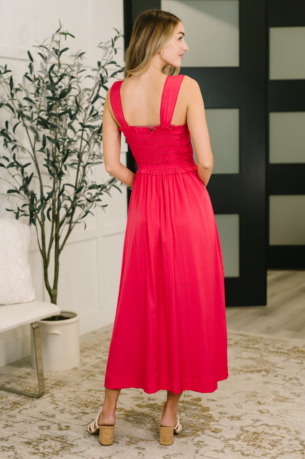 Hold Me Down Midi Dress in Fuchsia - 1/20/2026